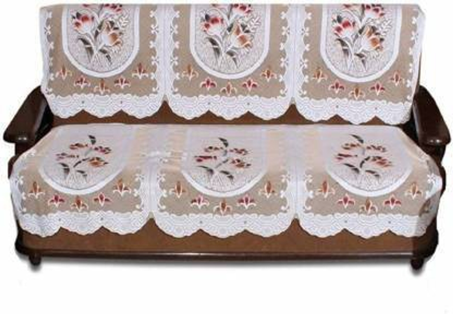 Image of Dewberries Polycotton 3+2 Seater Sofa Embroidered Cover