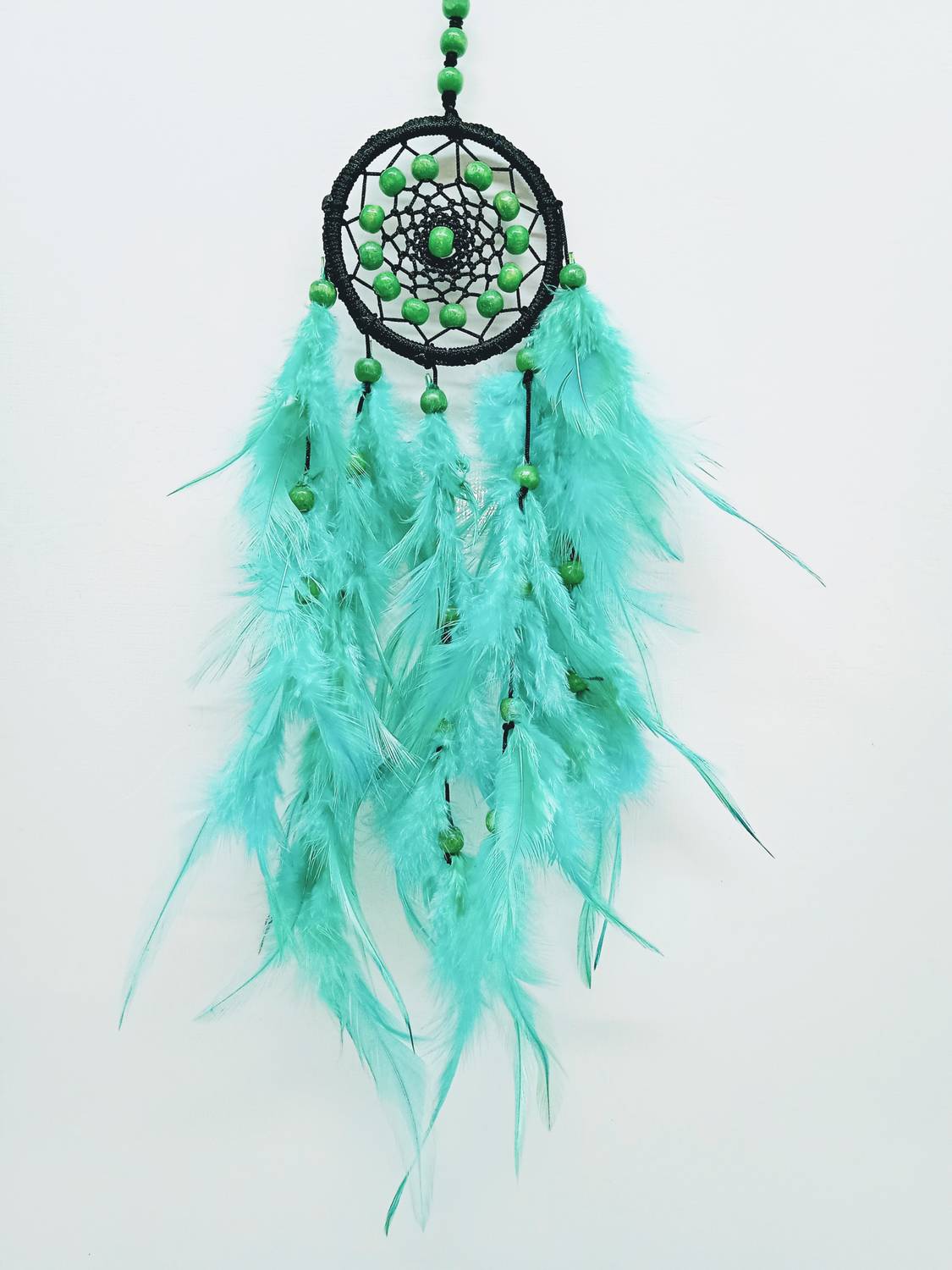 budsnbeau Nylon, Aluminium, Wood, Feather Dream Catcher
