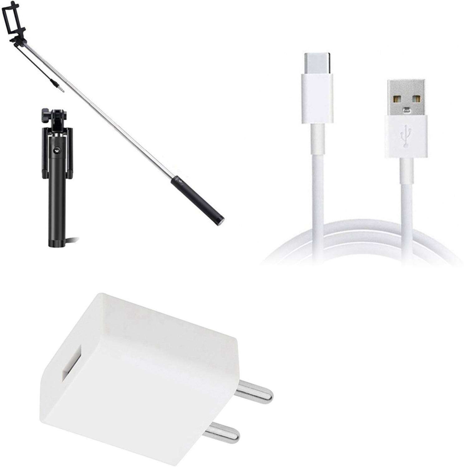 DAKRON Wall Charger Accessory Combo for Xiaomi Redmi Note 9