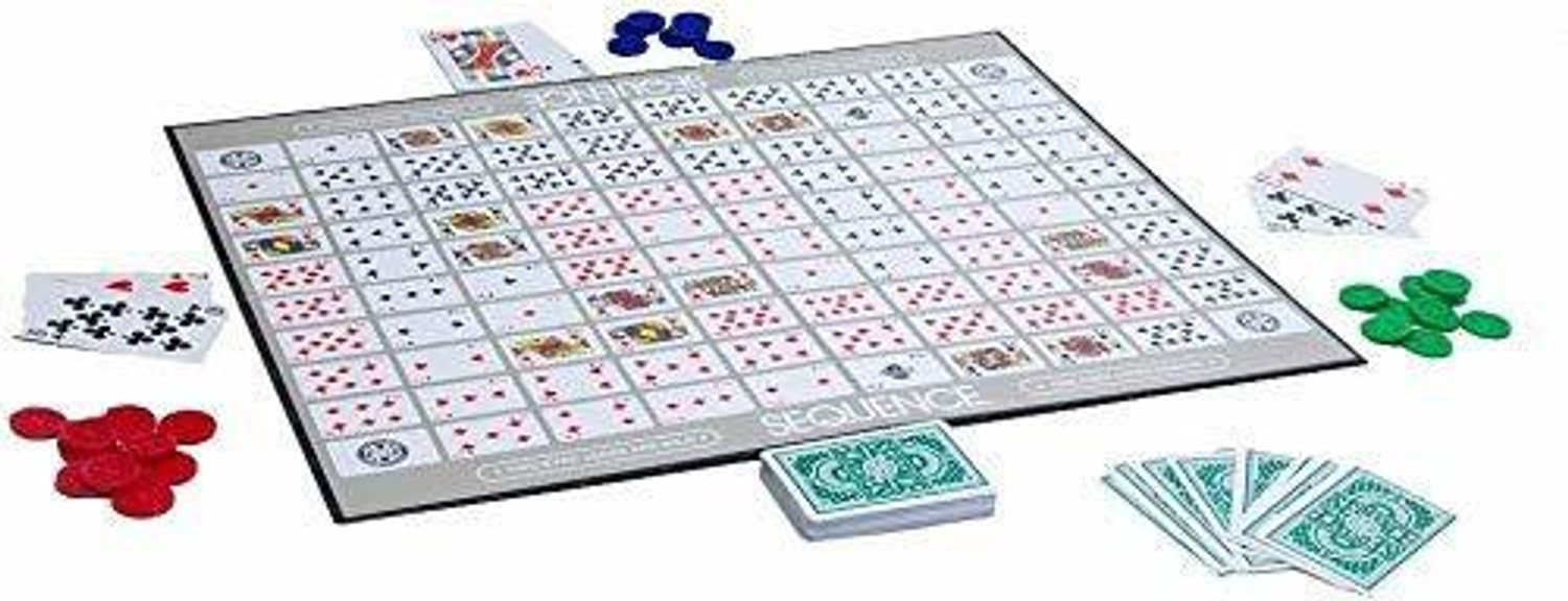 Image of SKTOYZONE New Kid Toy Extremely Sequence Board Game for Kids & Adults with Playing Card and Chips (Jumbo Size ) Board Game Accessories