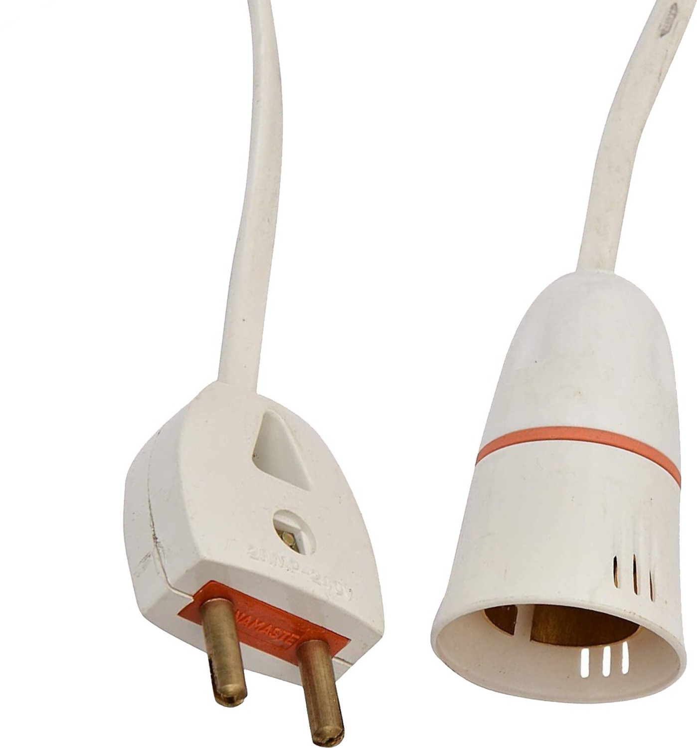 Image of Electro Factory 2 Pin Plug and Holder with fixed 8 Meter Wire Plastic Light Socket