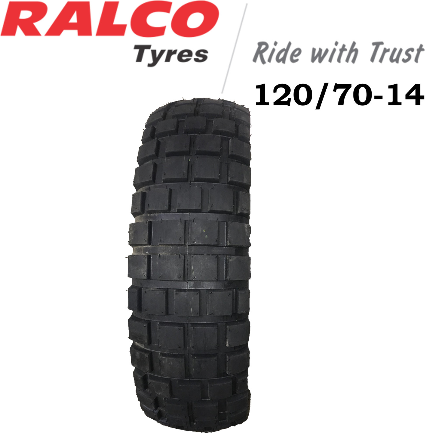 Image of Ralco TYRE 120 /70-14 120 /70-14 Front & Rear Two Wheeler Tyre