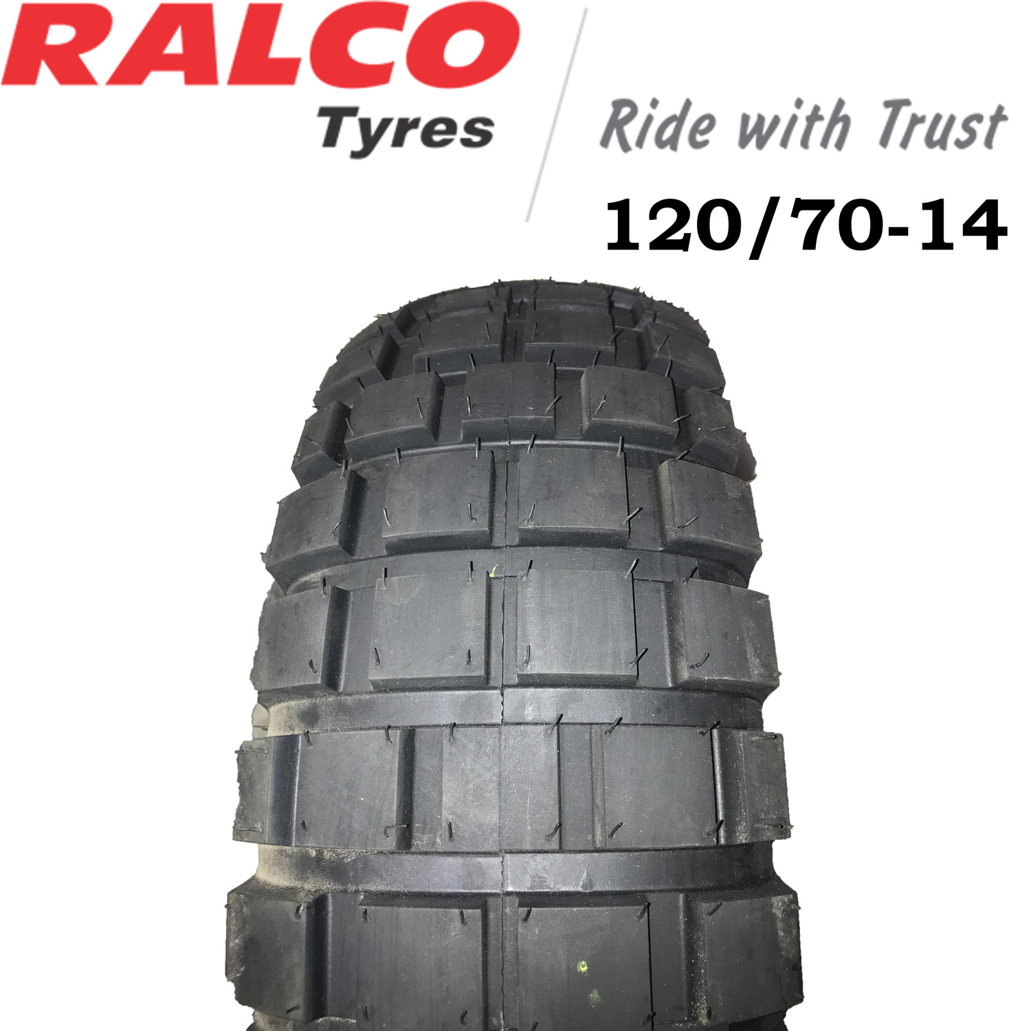 Image of Ralco TYRE 120 /70-14 120 /70-14 Front & Rear Two Wheeler Tyre