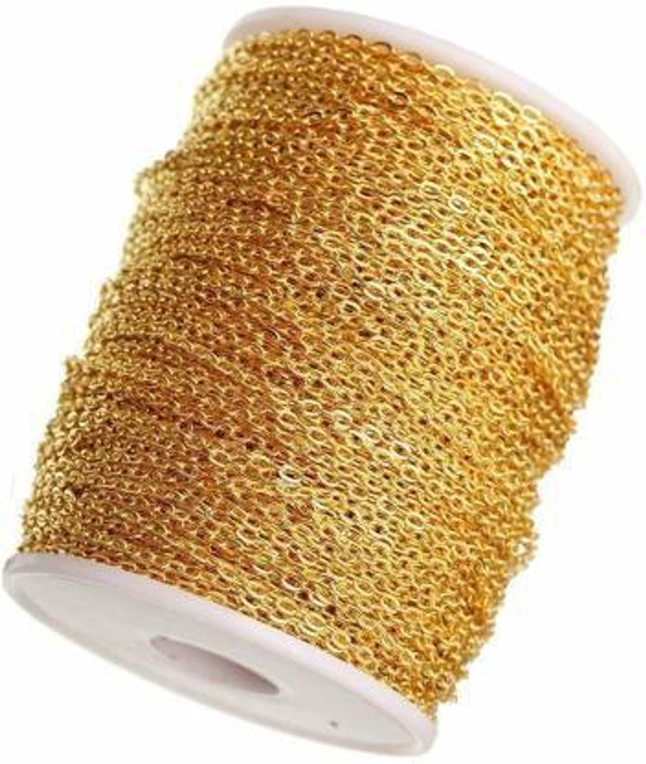 Image of Crafts Haveli ewellery Making Chain for Jewellery Craft and DIY Making Purpose Golden (10Meter)