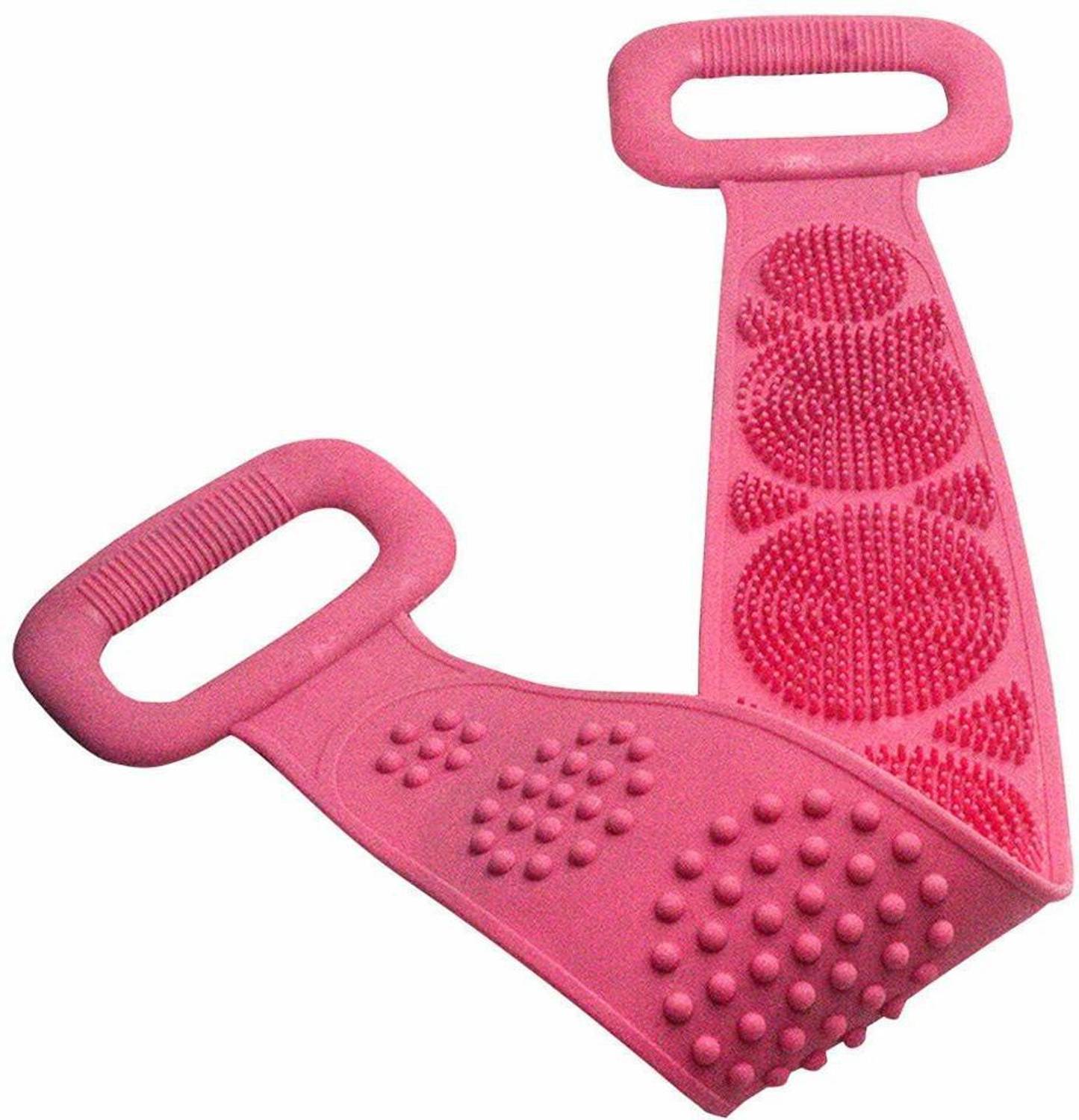 BeeDuck Silicone Back Scrubber Belt Soft Body Massage Cleaning Exfoliating Bath Brush