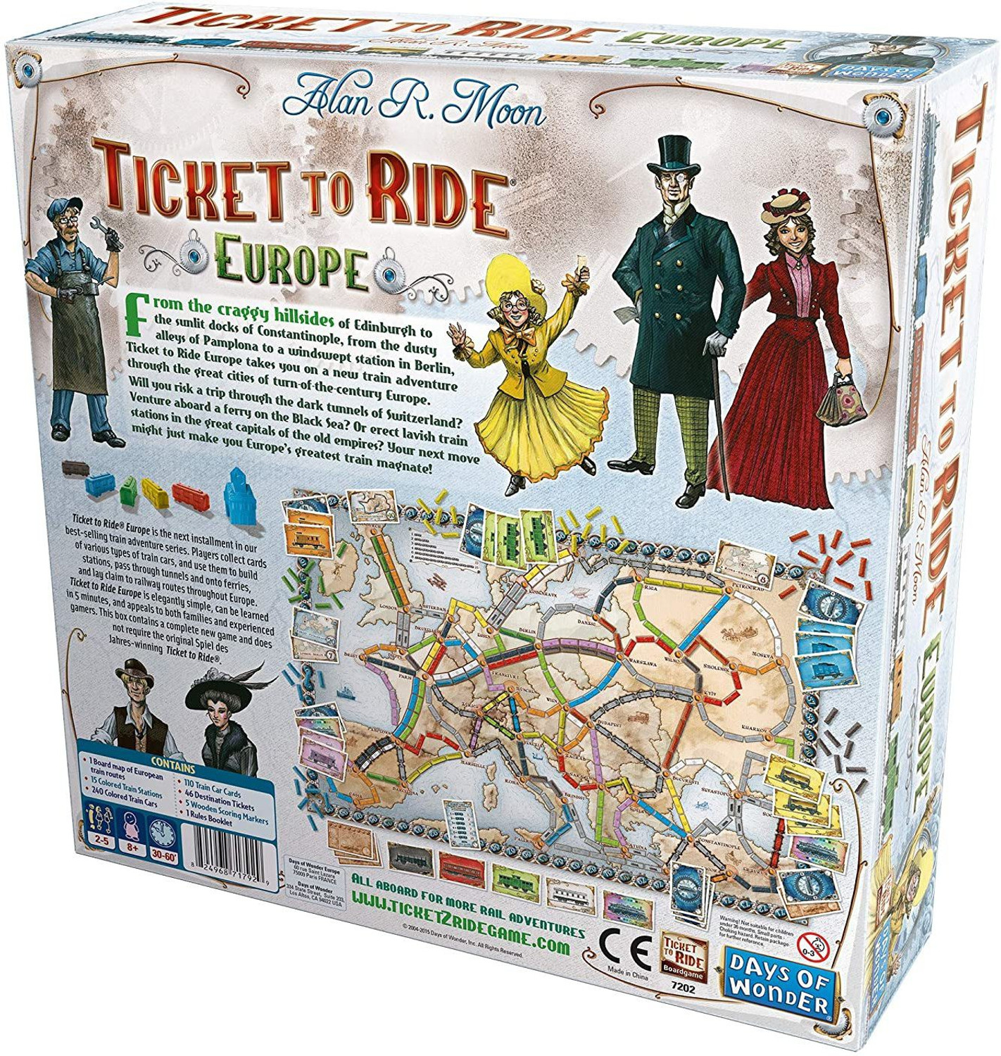 Image of MIRTONICS Ticket to Ride Board Game |Board Game for Adults and Family | Train Game Board Game Accessories