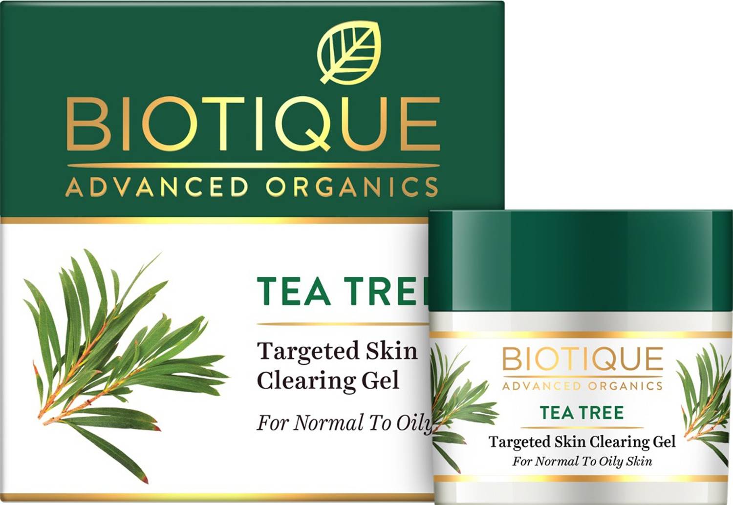 BIOTIQUE Tea Tree Targeted Skin Clearing Gel for Normal to Oily Skin, 15g Face Wash