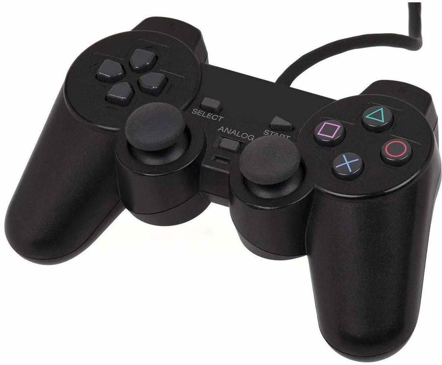 gamnik PS2 Dual Shock Wired Controller Black - Image 2