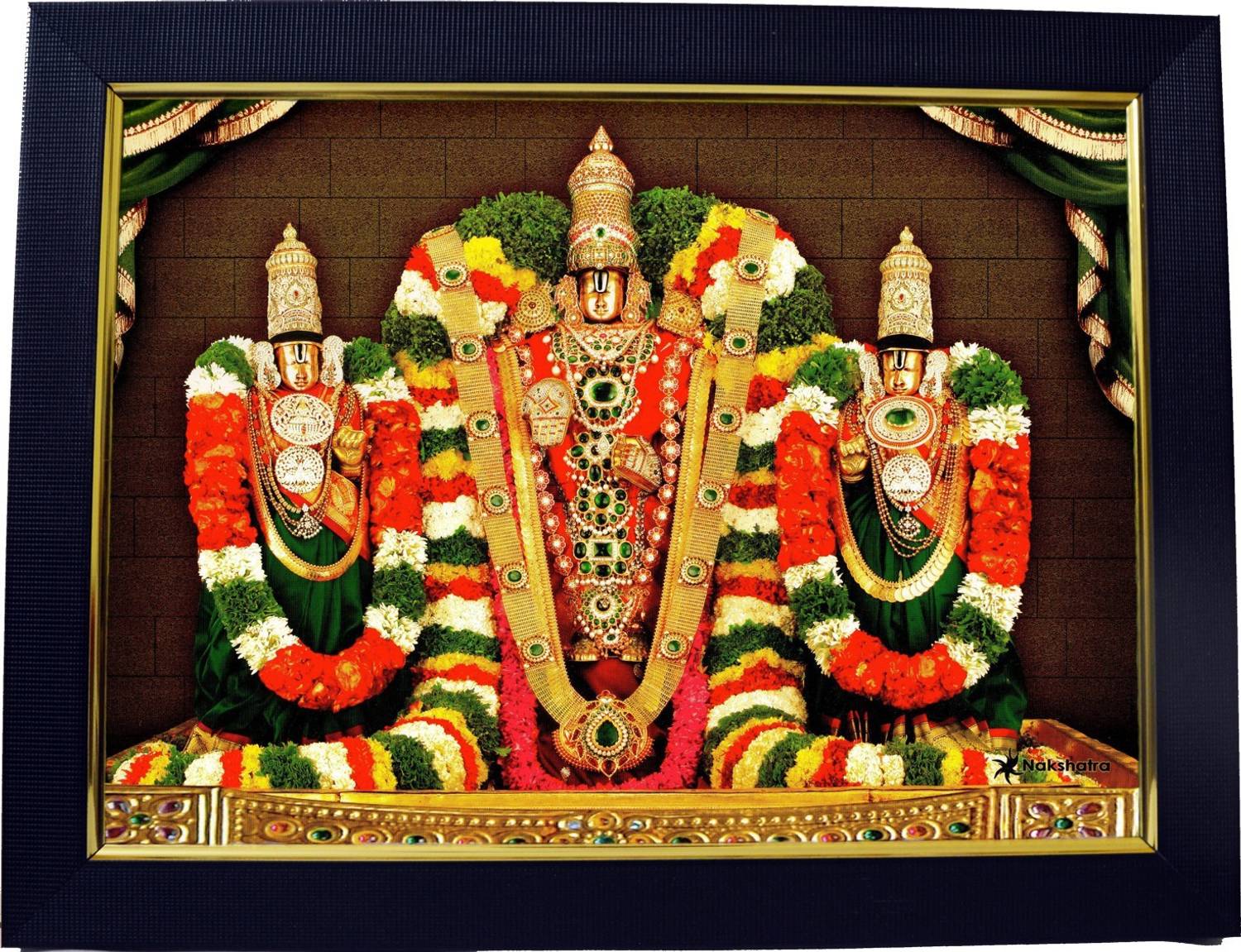 101Temples Tirupati Balaji Lakshmi God Photo Religious Frame