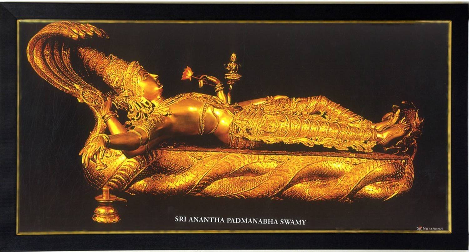 101Temples Ananthapadmanabha Swamy God Photo Religious Frame