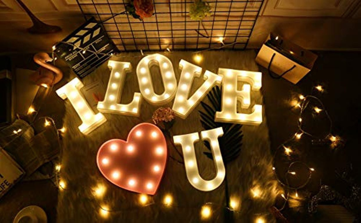 Image of MIRADH 8 inch Battery Operated LED Marquee Letter Light Sign O Night Lamp