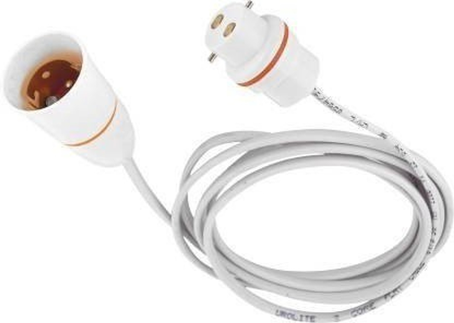 Image of Electro Factory 2 Pin Plug and Holder with fixed 8 Meter Wire Plastic Light Socket