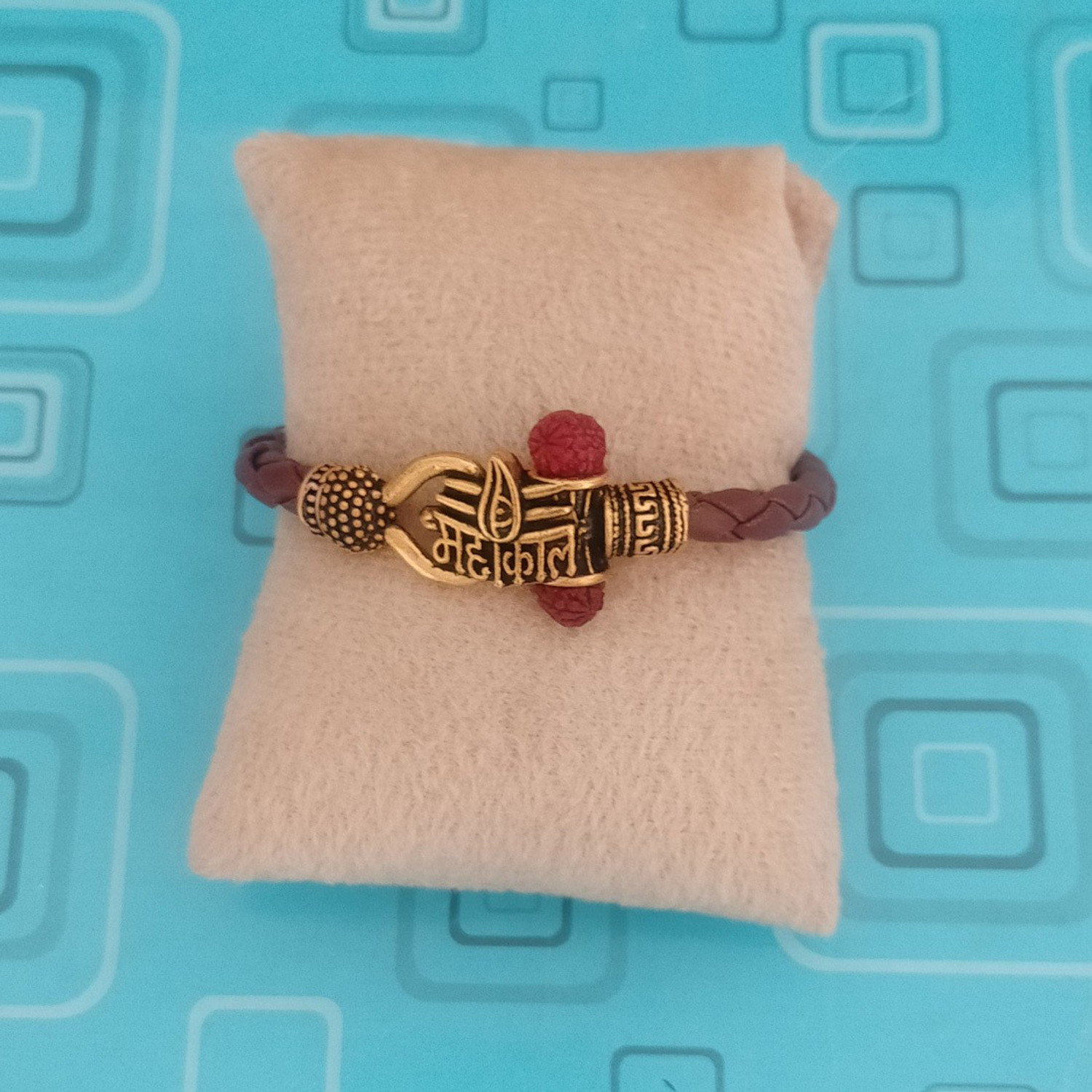 Image of Sullery Leather Rhodium Bracelet