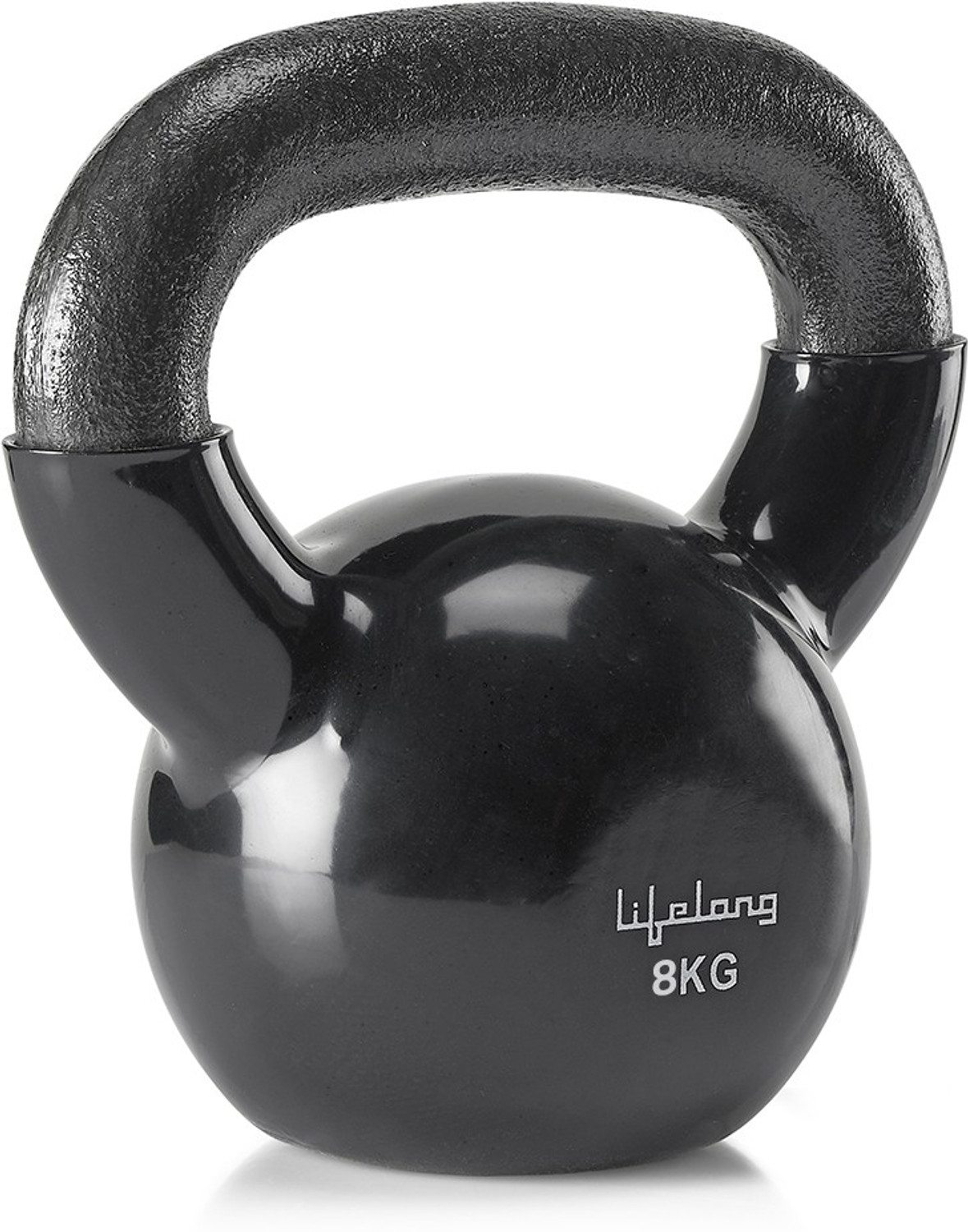 Image of Lifelong Vinyl Cast Iron Kettlebell Black Kettlebell