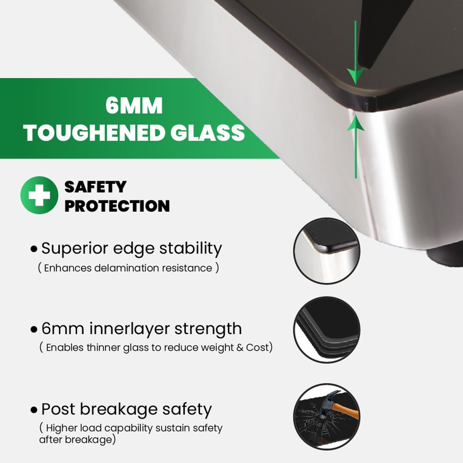 Image of Greenchef Crystal Stainless Steel Manual Gas Stove