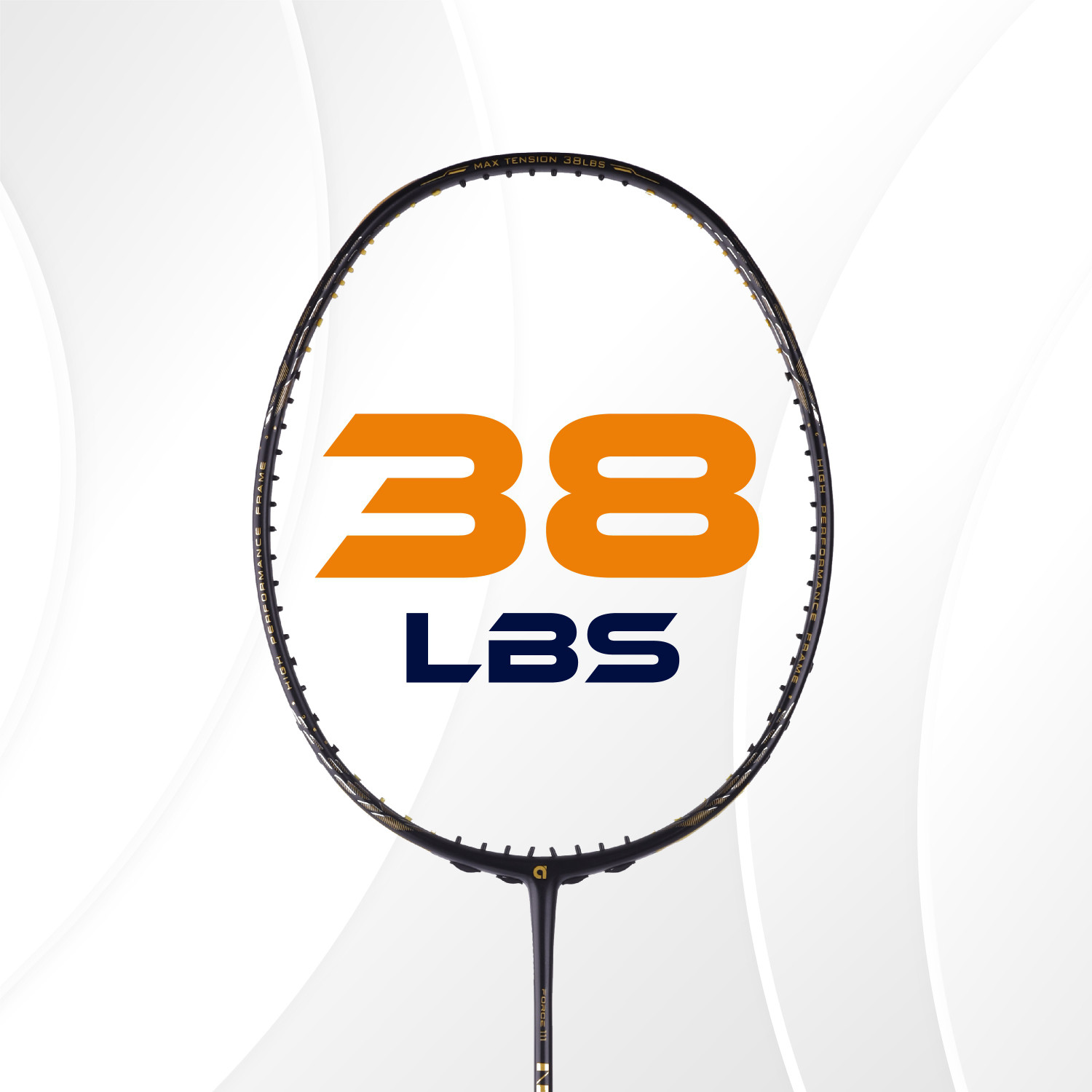 Image of apacs N-Force 111 (Ultra Graphite, 38LBS) Black, Gold Unstrung Badminton Racquet