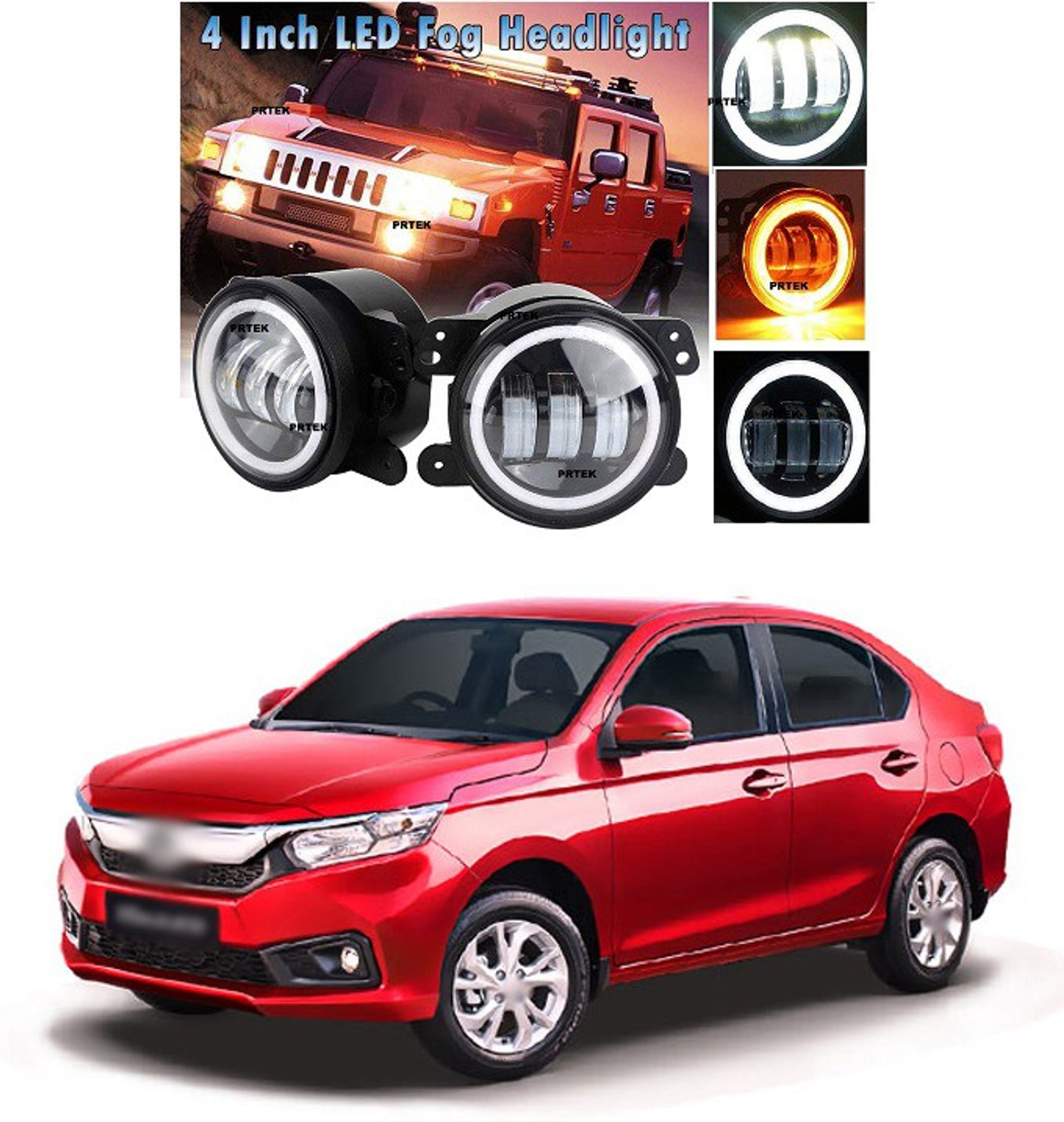 Image of PRTEK LED Fog Lamp Unit for Honda Amaze