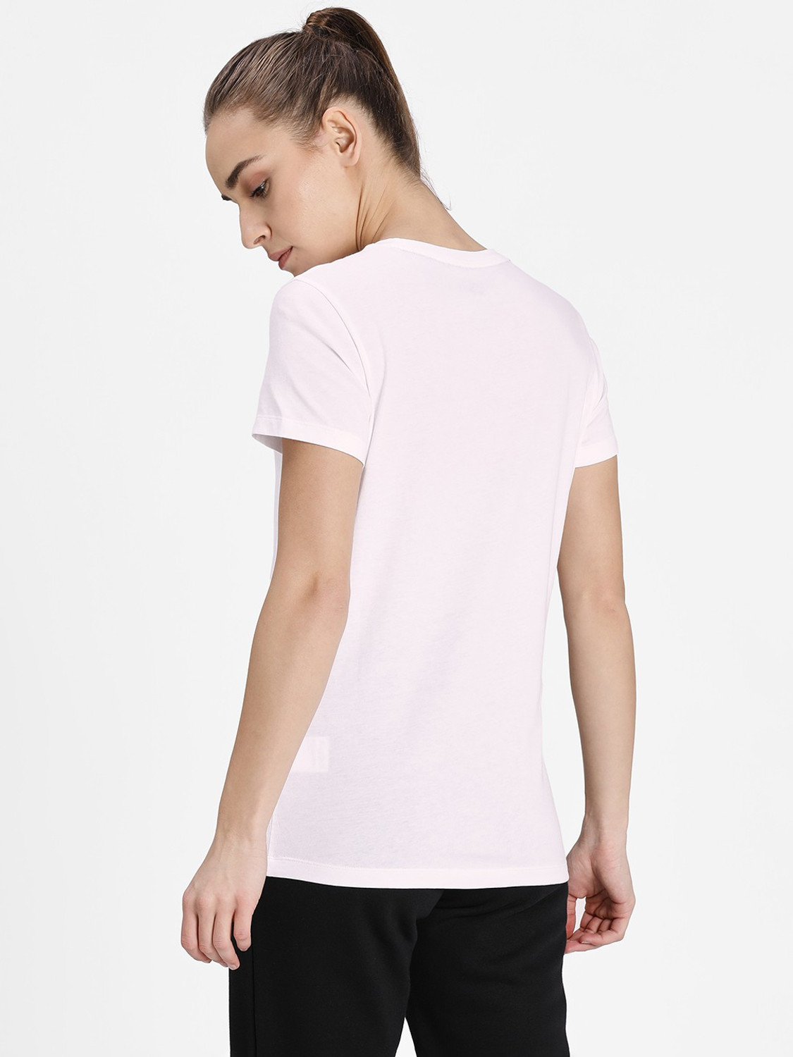 Image of PUMA Printed Women Round Neck White T-Shirt