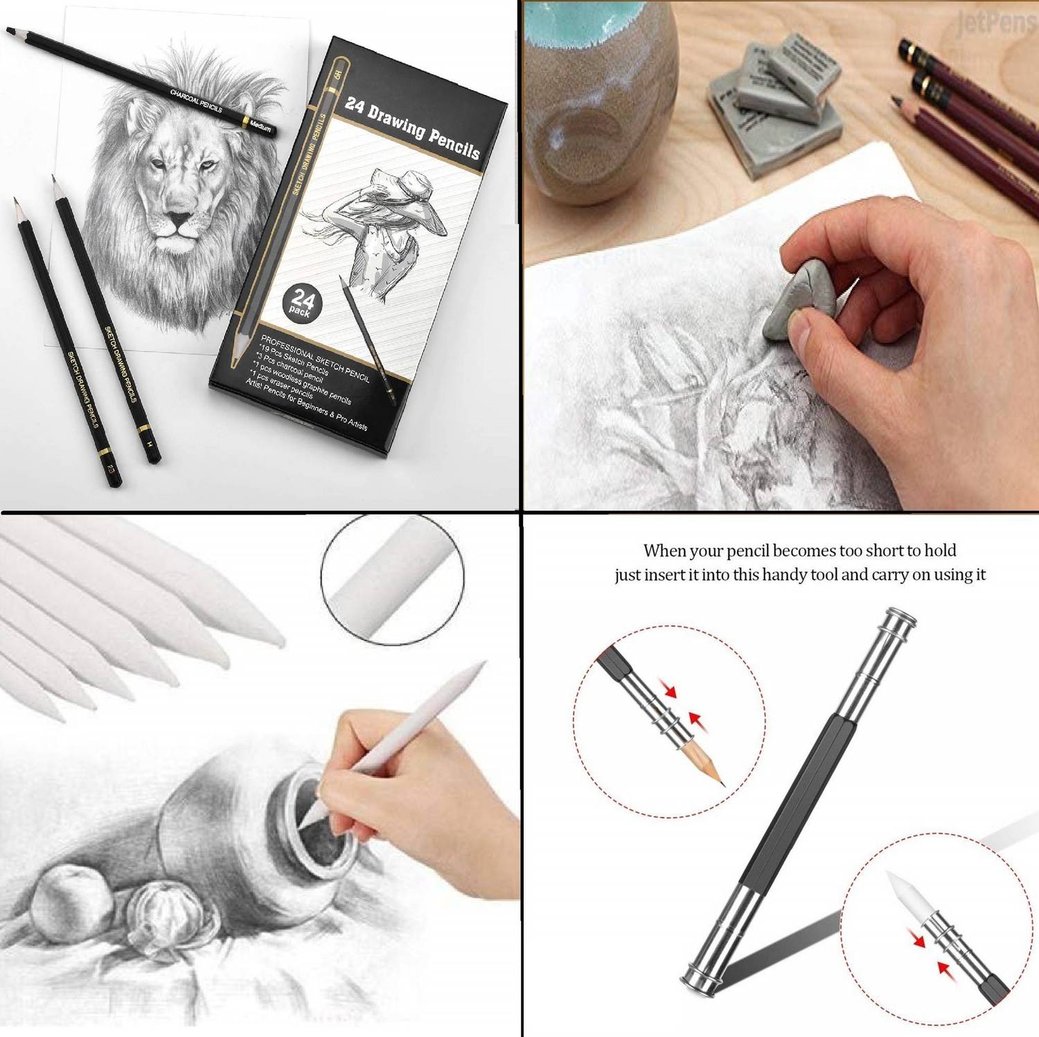 Definite Art 35-Piece Sketching & Drawing Tool Kit - Image 4