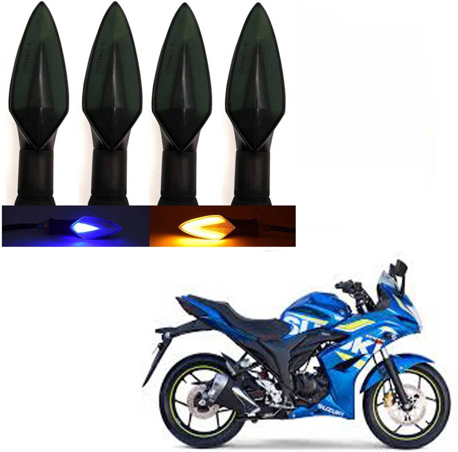 BRPEARl Side LED Indicator Light for Suzuki Gixxer SF