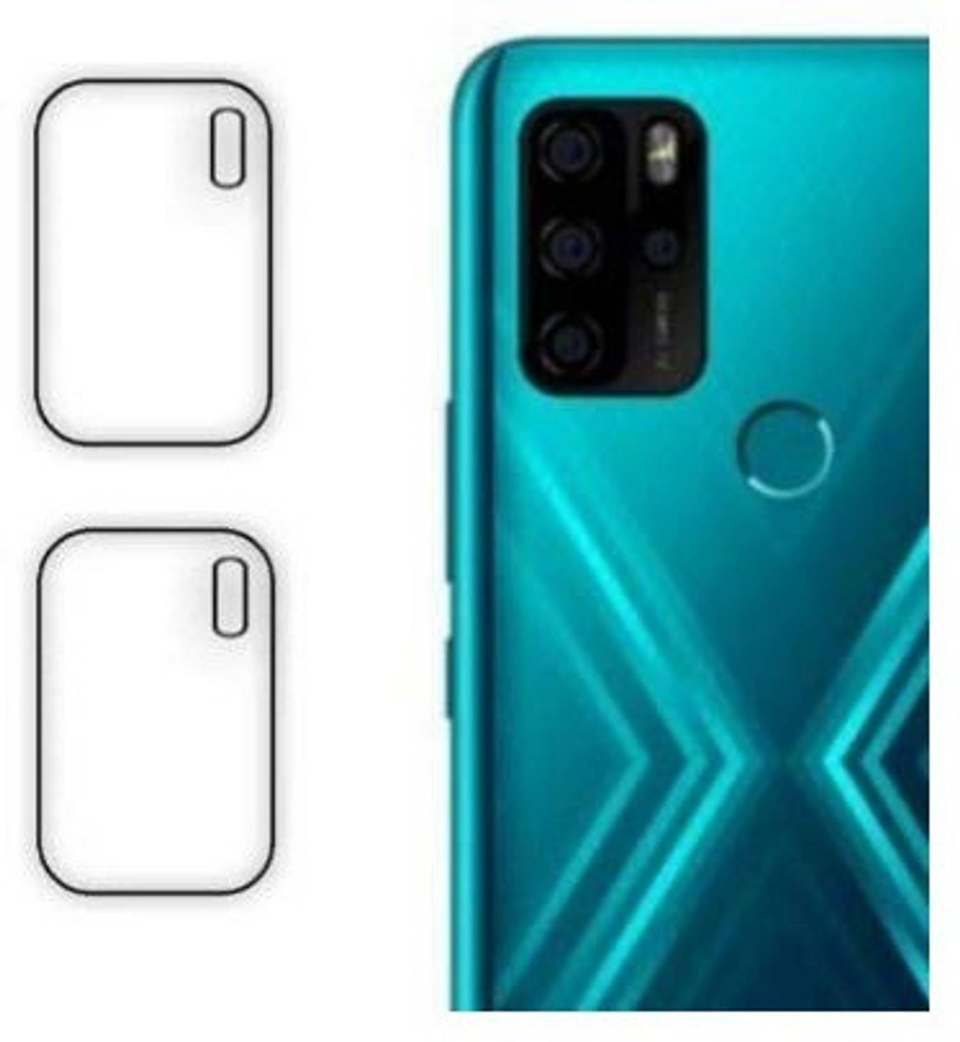 Anaya Back Camera Lens Glass Protector for Micromax Note In 1