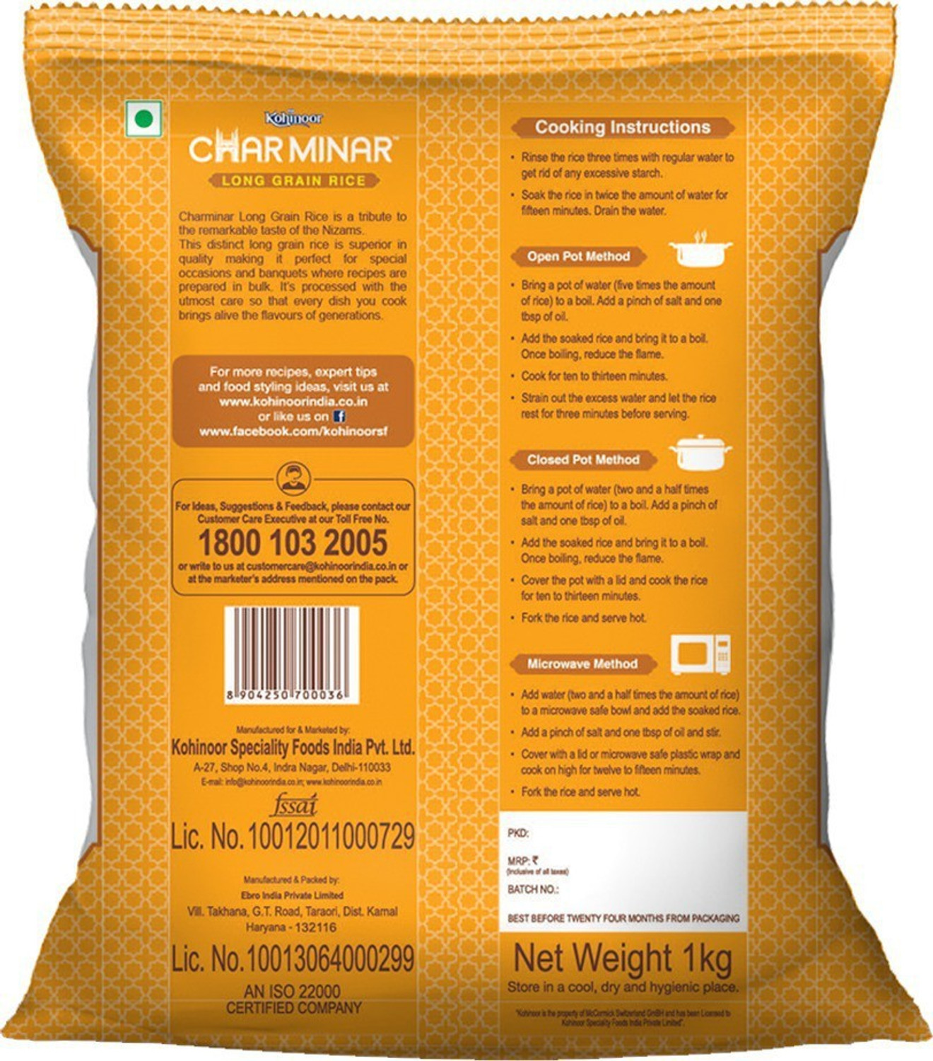 Image of KOHINOOR Charminar Rice (Long Grain)