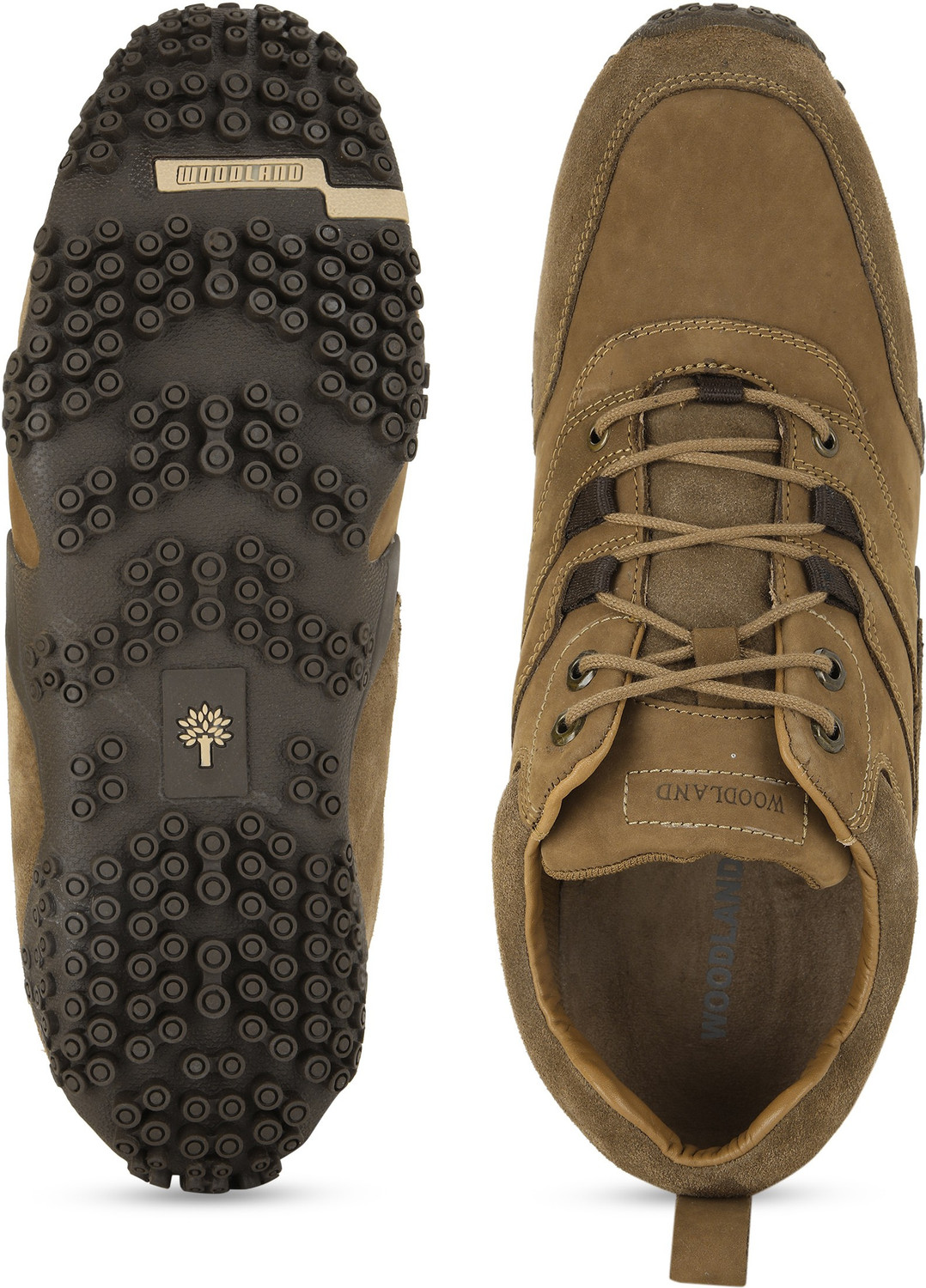 Image of WOODLAND Lace Up Lightweight Breathable Comfortable Daily Use Casuals For Men