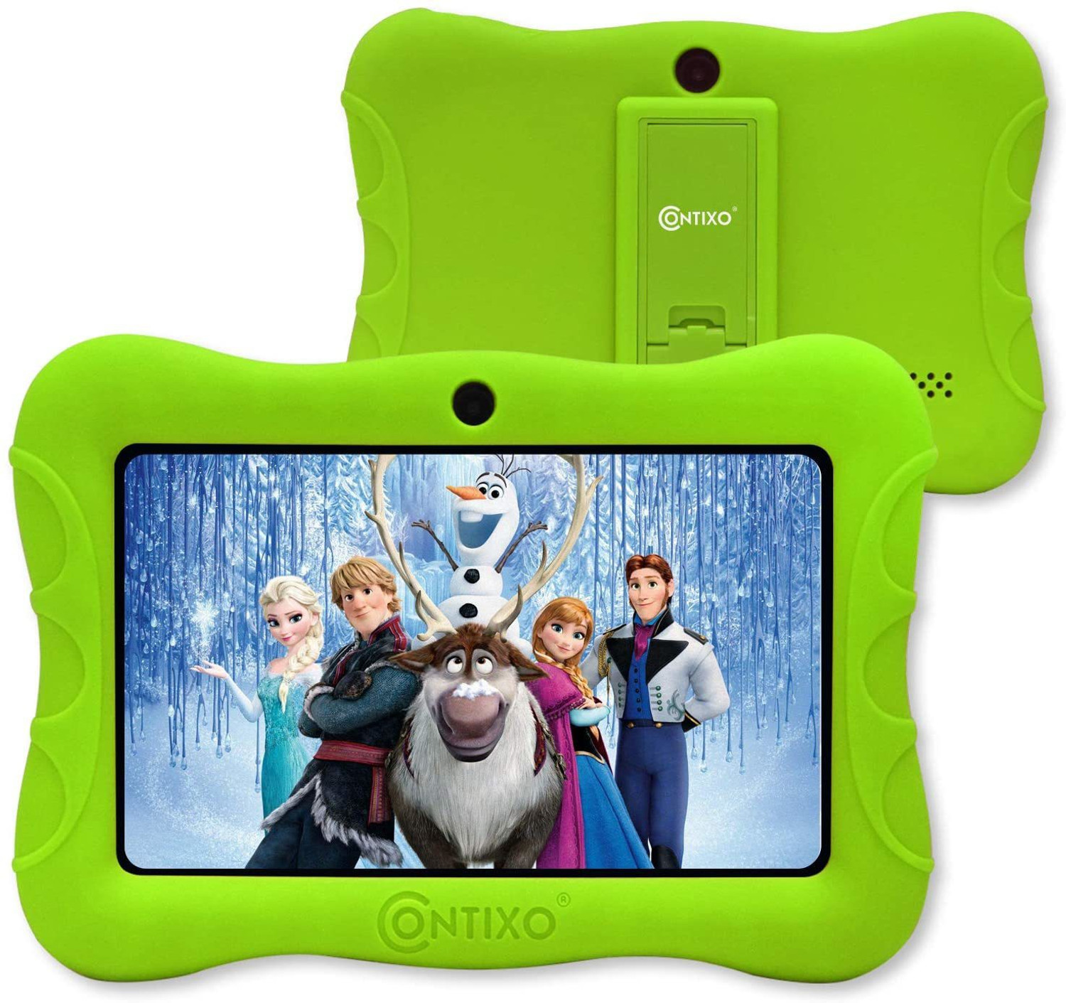Image of Contixo Kids Android 10 2 GB RAM 32 GB ROM 7 inch with Wi-Fi Only Quad Core Processor Tablet (Green)