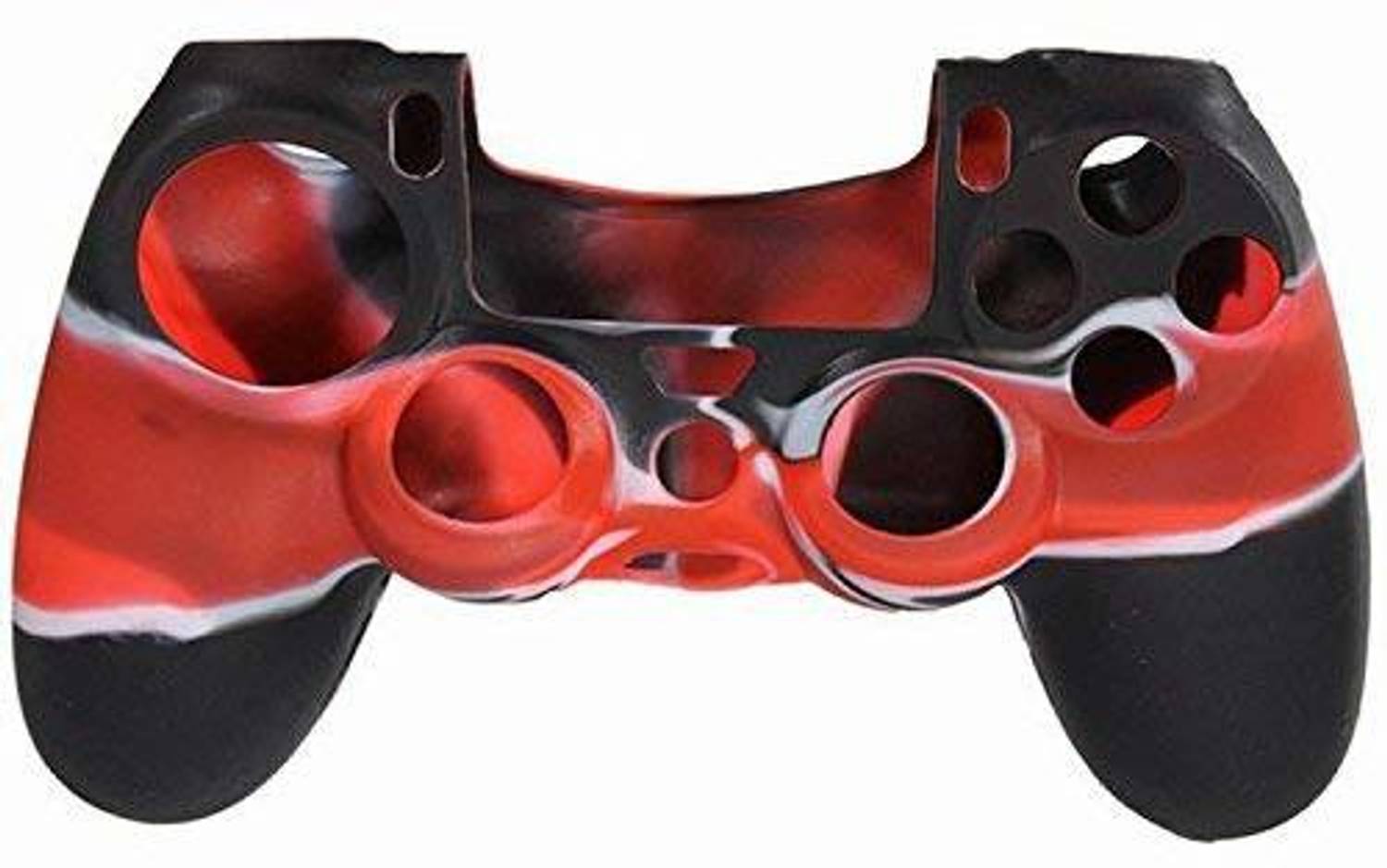 Tobo Dual Colour Silicone Skin Grip Cover Case PS4 Controllers Red Black TD-058CC  Joystick