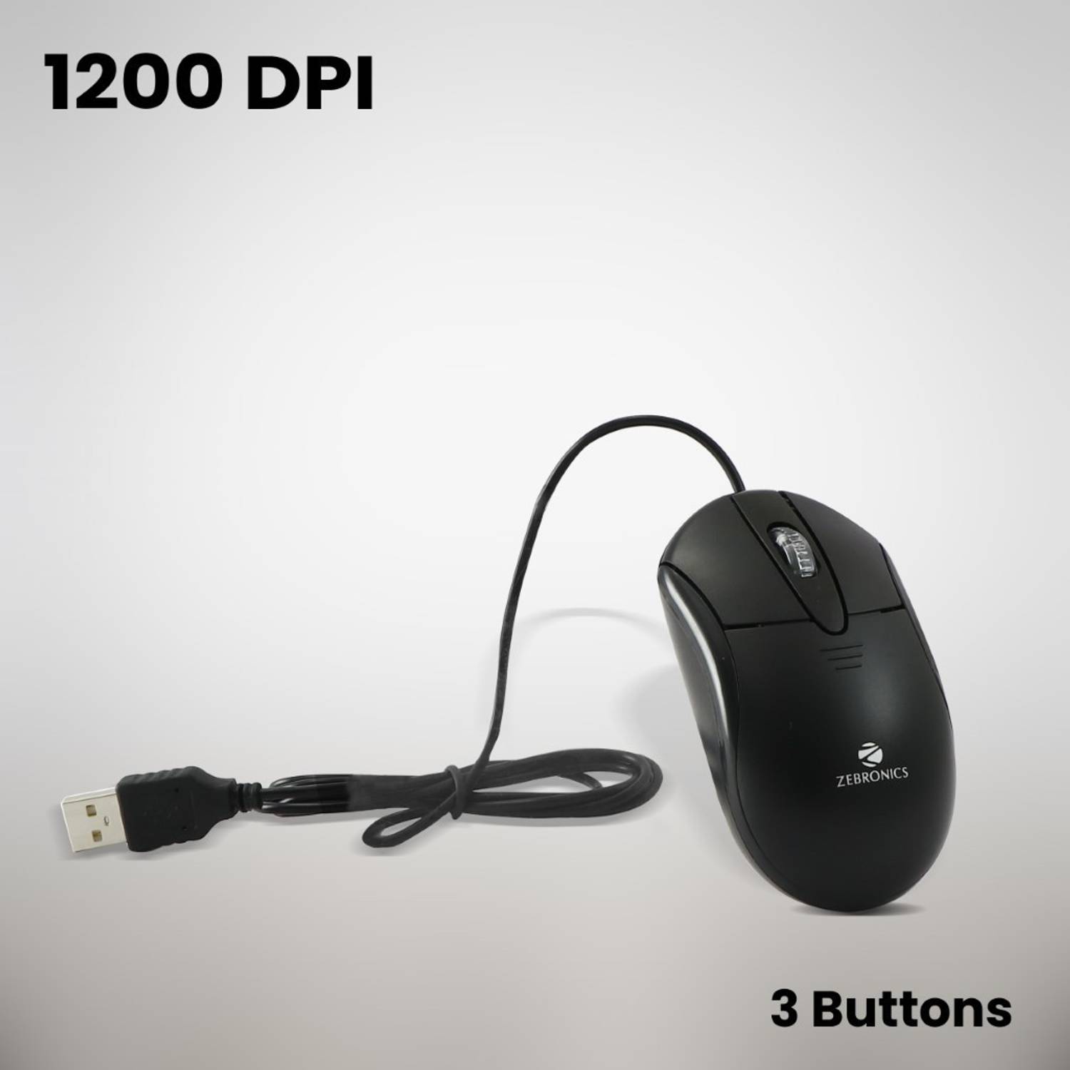 ZEBRONICS JUDWAA 555 Combo Mouse and Wired USB Standard Laptop