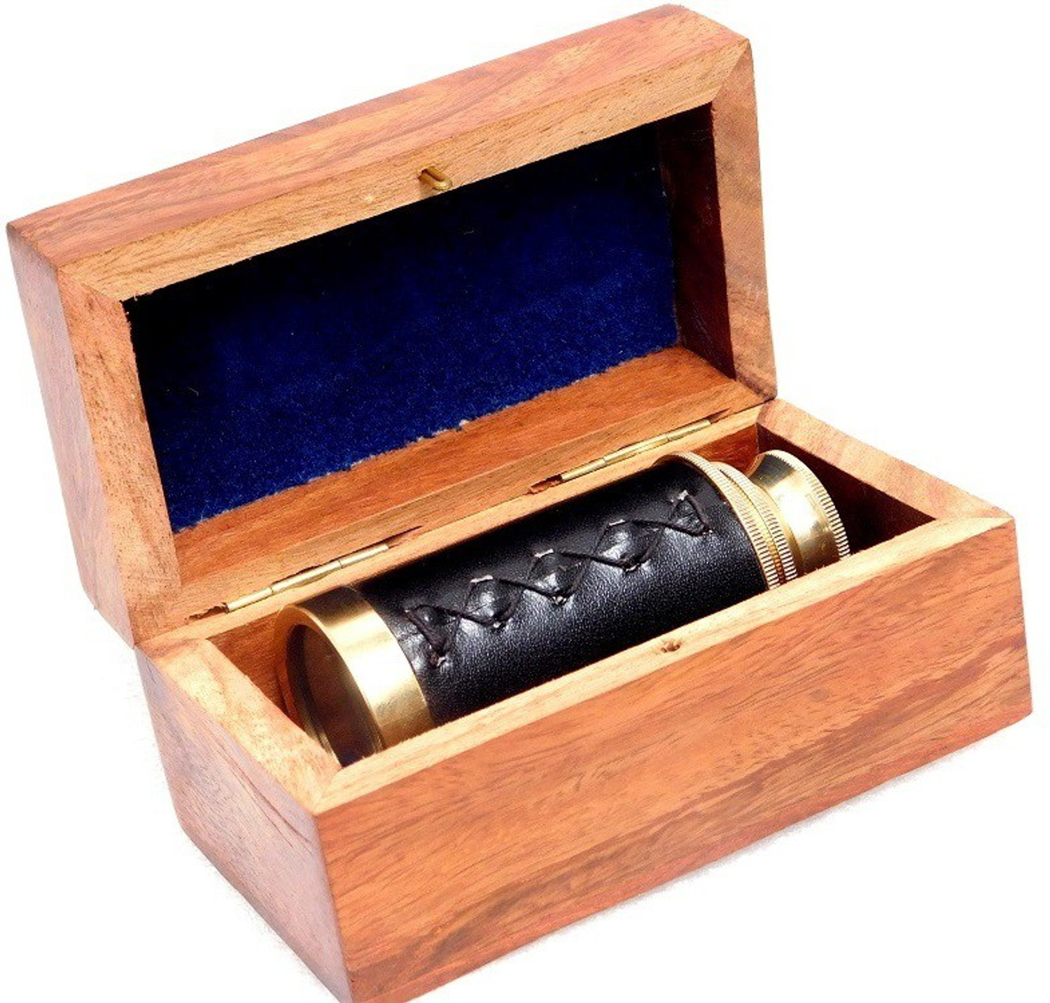 Image of mncttketc Home decor item shop present brass 6''inch telescope with wooden box Reflecting Telescope