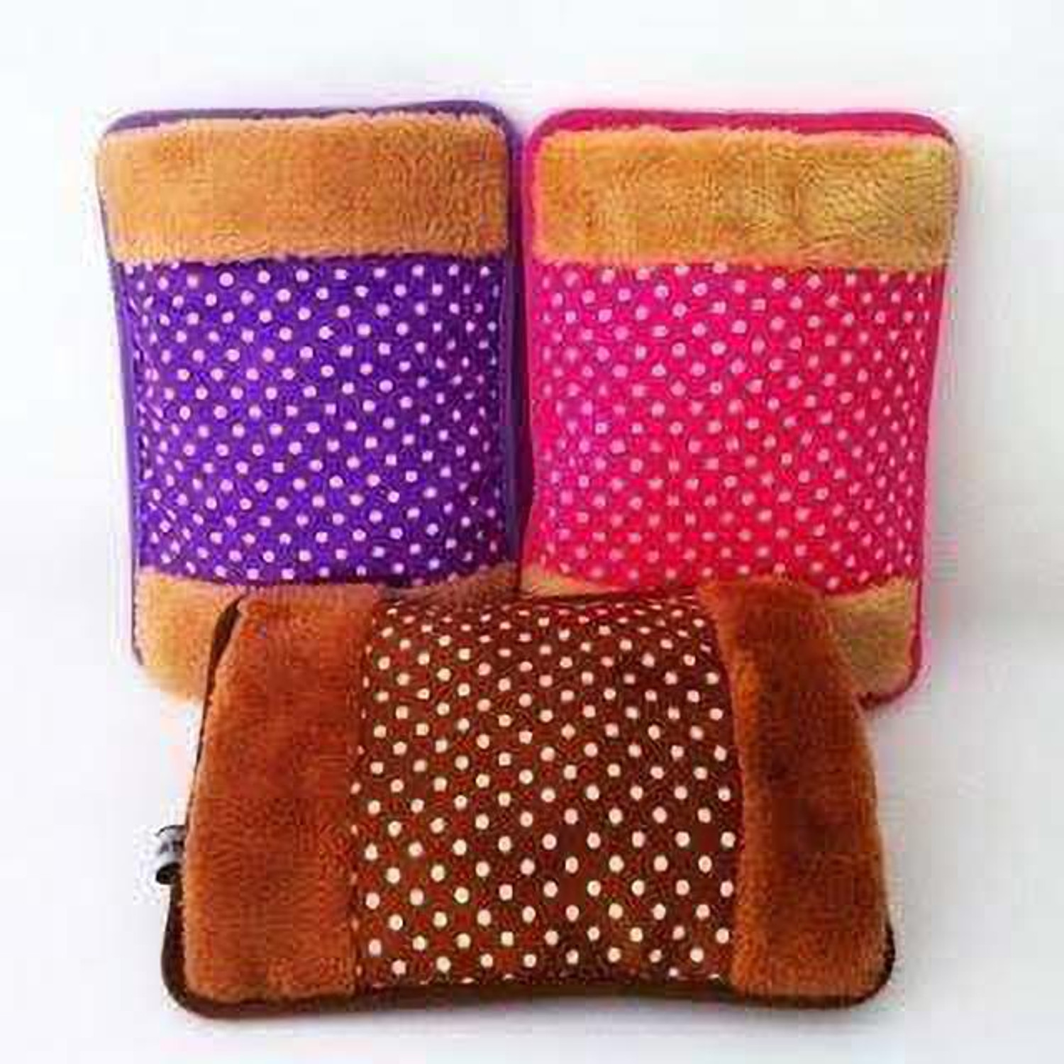 Image of True Shop Magic Pain Relief 3 Pack Combo of Velvet Pocket Heat Gel Pad with Fur Electric 1 L Hot Water Bag (Multicolor) electric hot water bag 1 L Hot Water Bag