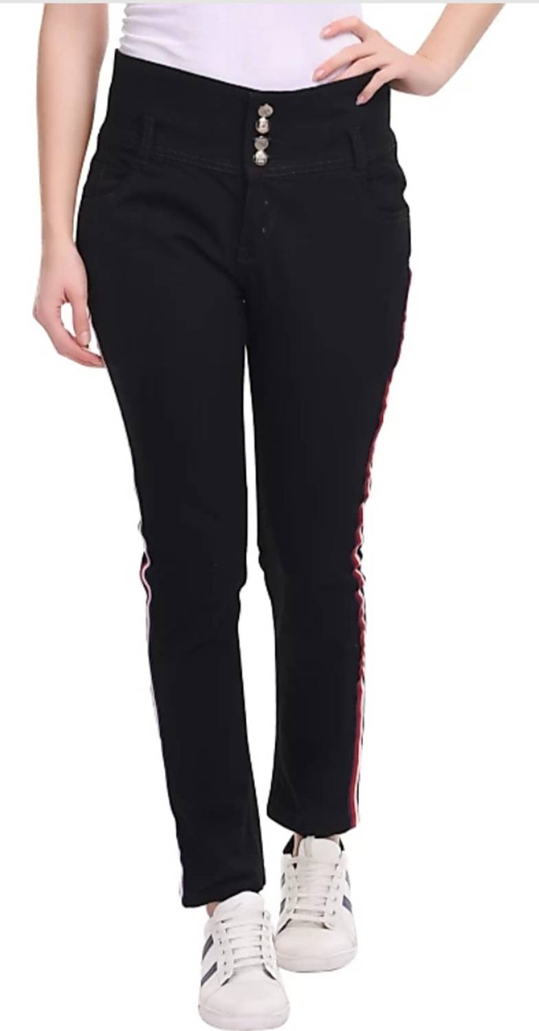 Bindass Boys Skinny Women Black Jeans