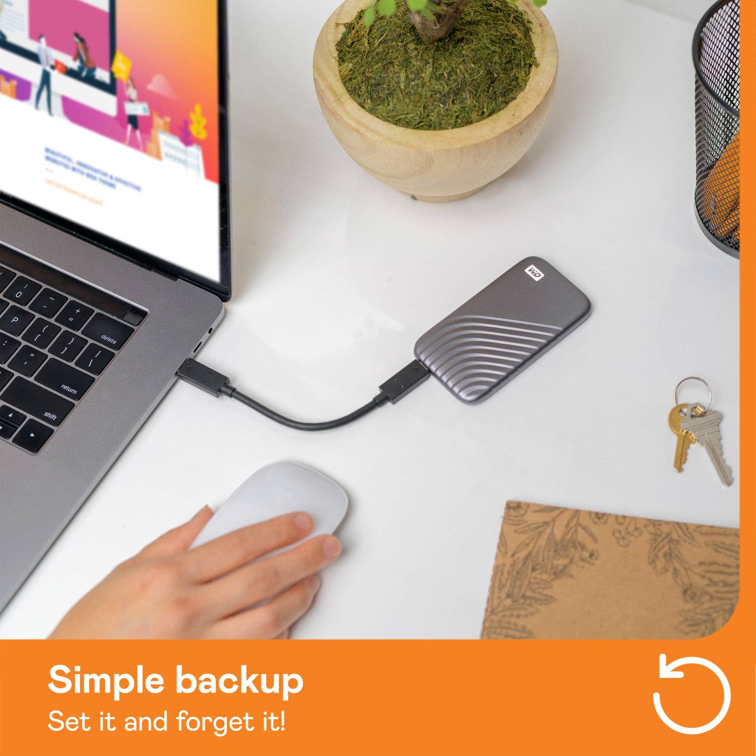 WD My Passport 2 TB External Solid State Drive (SSD) - WD