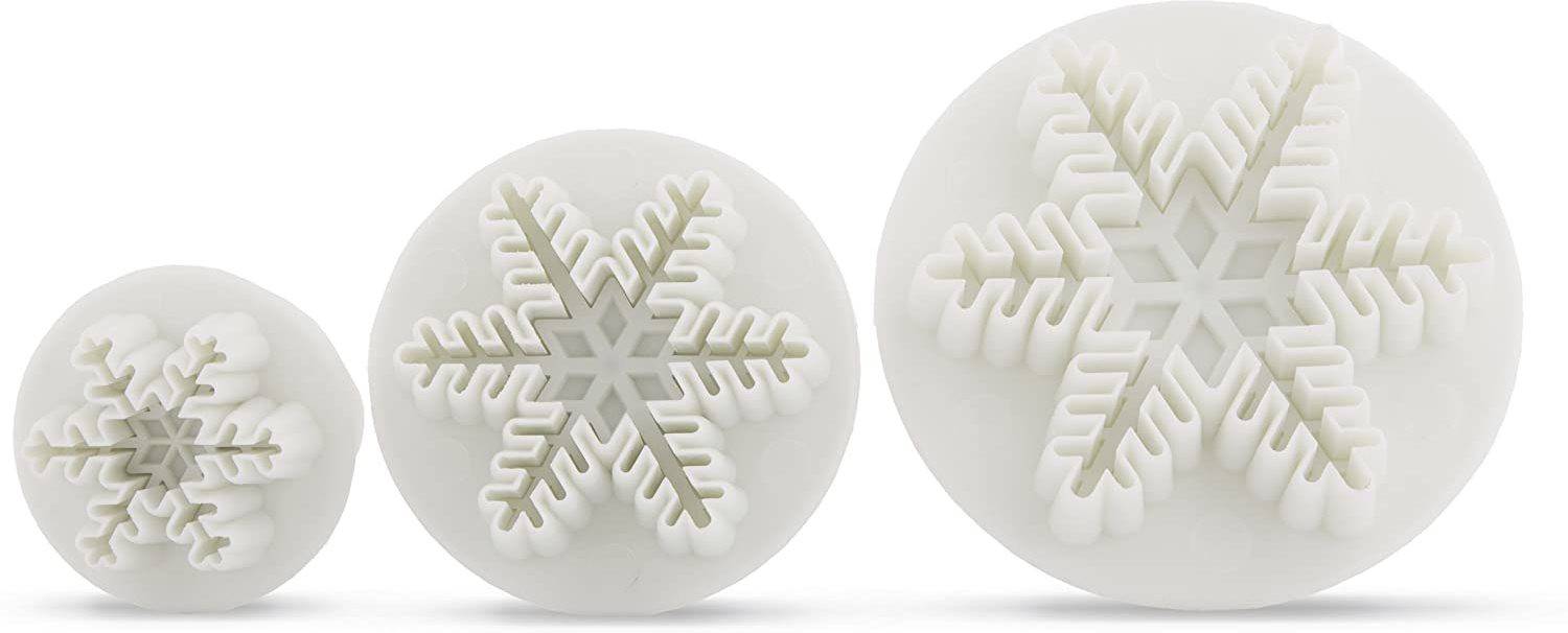 Bakers cutlery Snowflake Cookie Cutter 3-Piece Set Cookie Cutter