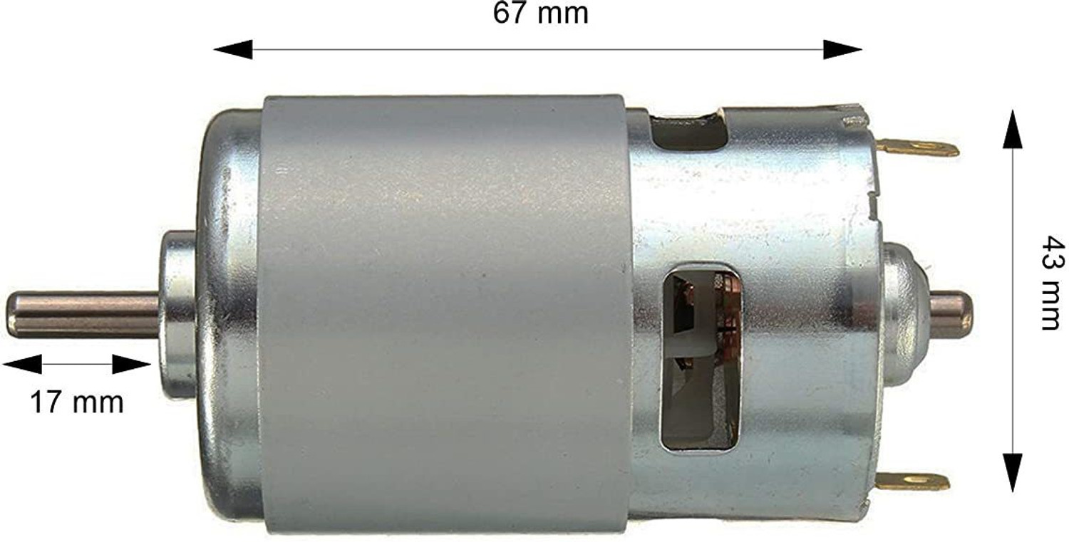 Image of WHO DC 12V 3500 -5000RPM 775 Motor 12 Volt DC Motor Motor Control Motor Control Electronic Hobby Kit