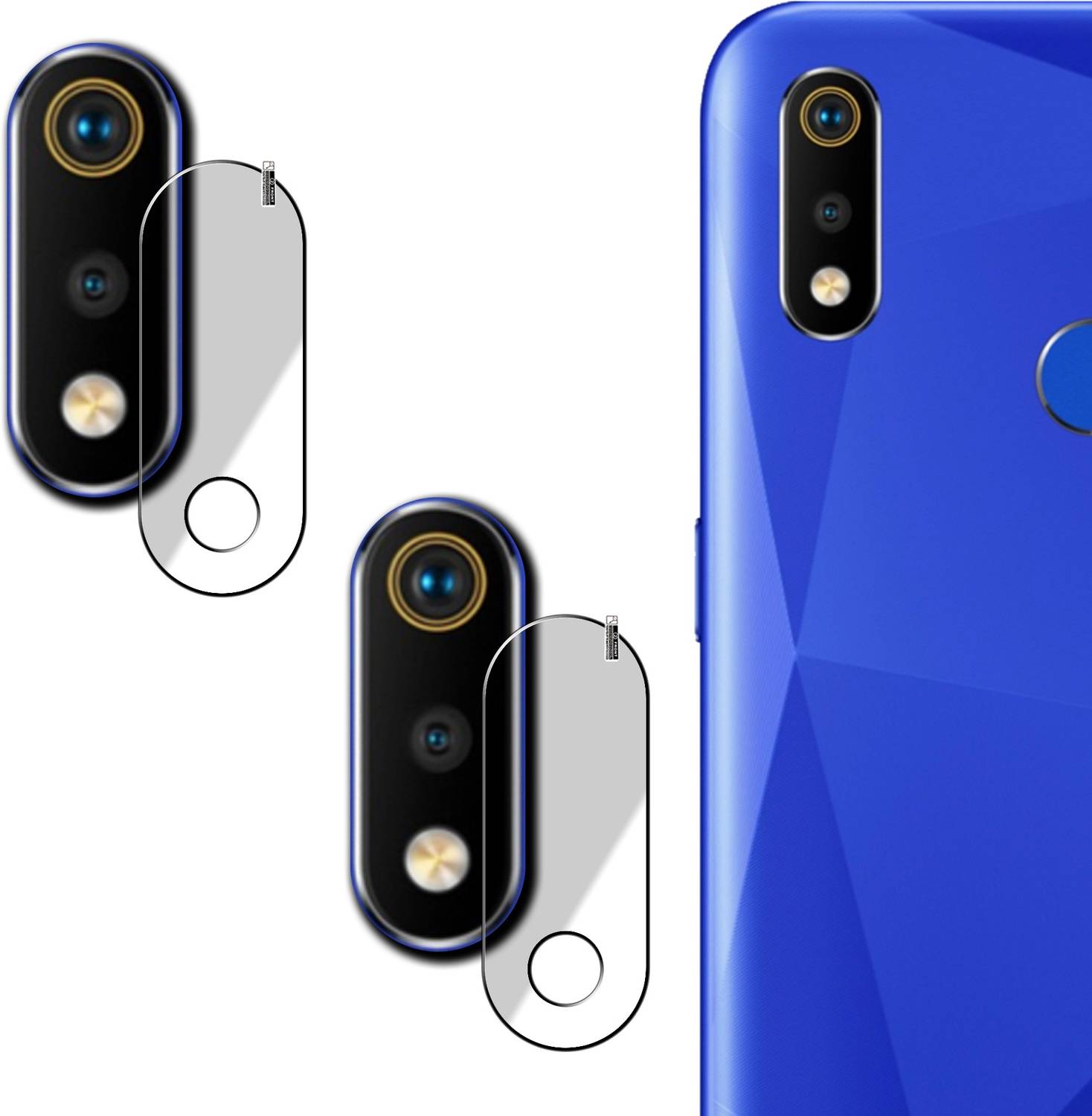 ASTARD Back Camera Lens Glass Protector for Realme 3 Pro
