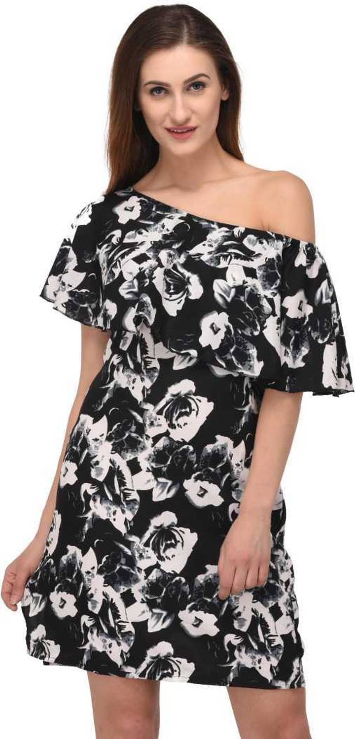 ADDICTED ATTIRE Women A-line Multicolor Mini/Short Dress