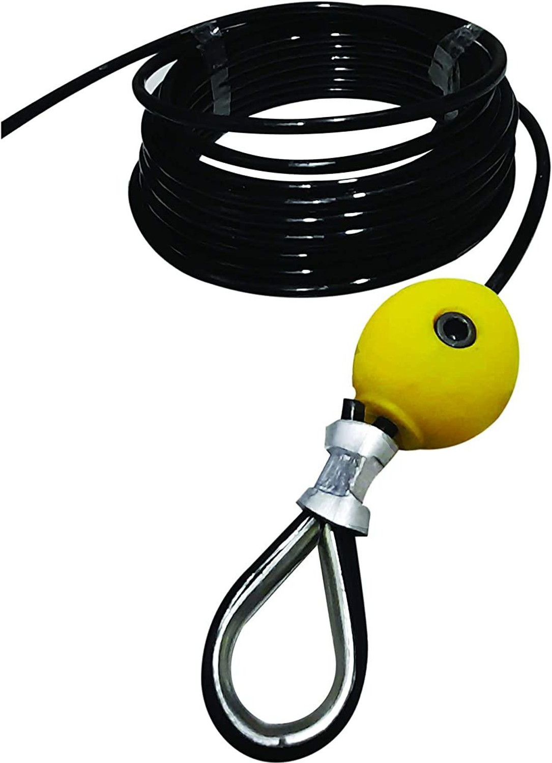 Image of MTU ONLINE STORE GYM MACHINE WIRE (6MM 25 MTR ) Climbing Pulley (Black) Climbing Pulley