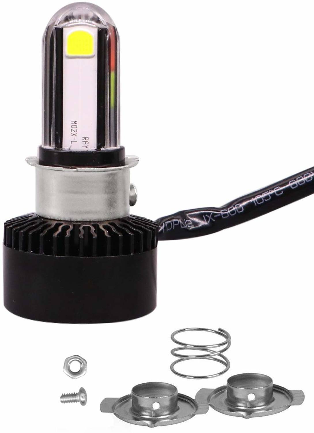 ALLEXTREME EXTHB1B 3 Side LED Headlight Bulb with Cooling Fan & Canbus Head lamp Conversion Kit for Bikes Cars & SUV Vehical HID Kit