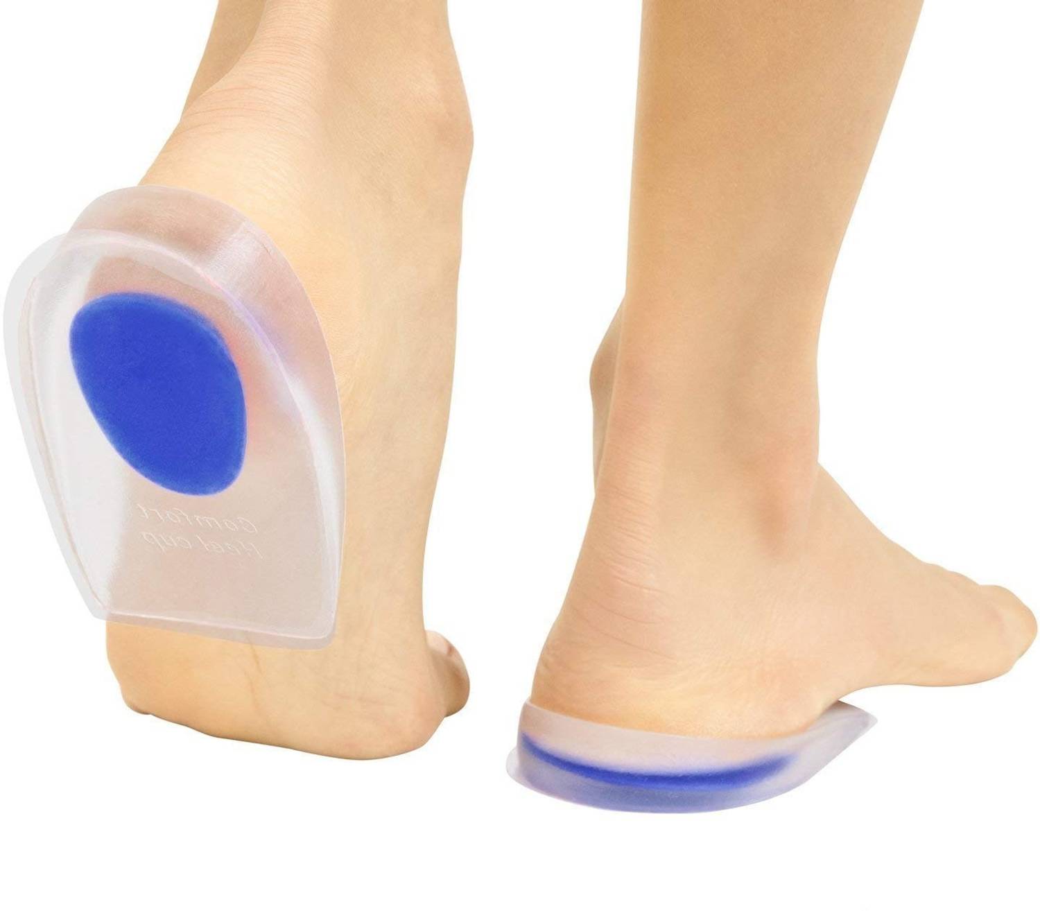 AKHAND SALES Silicon Gel Crack Heel Pain Relief Cup for Foot Support Men and Women Heel Support Heel Support