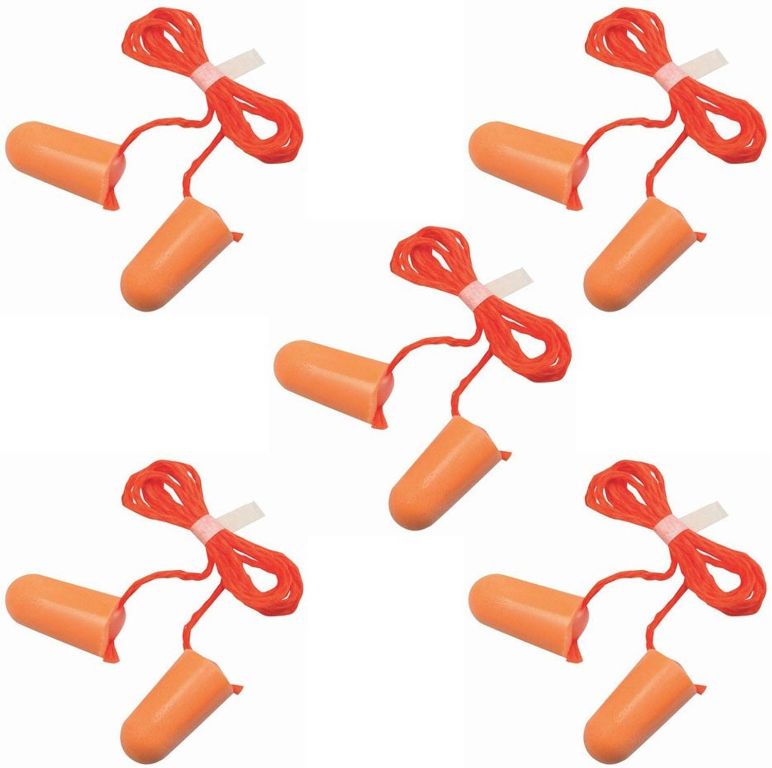3M Ear Plugs Noise Reducing | For Meditation | During Study | While Travelling | Sleeping Ear Plug (Orange) (Pack of-5) Ear Plug
