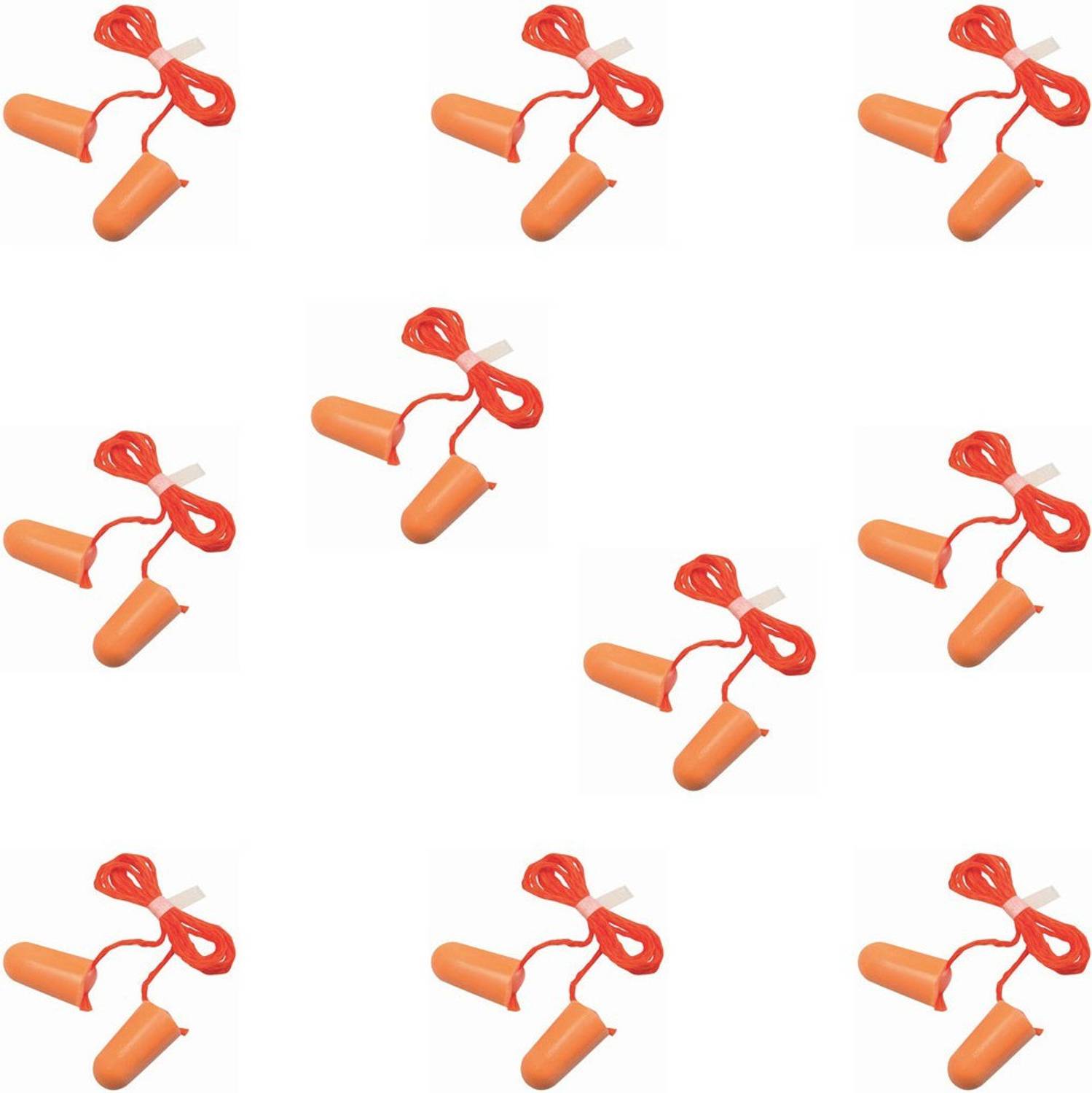 3M Ear Plugs Noise Reducing | For Meditation | During Study | While Travelling | Sleeping Ear Plug (Orange) (Pack of-10) Ear Plug