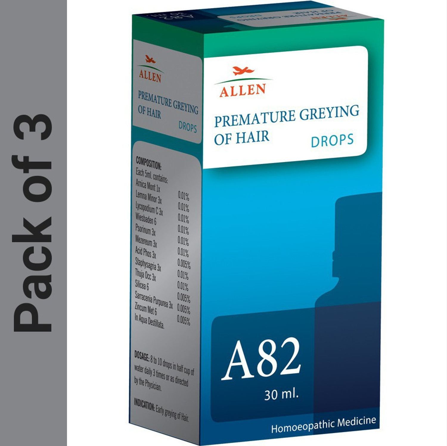 Image of ALLEN A82 Premature Greying Of Hair Drops