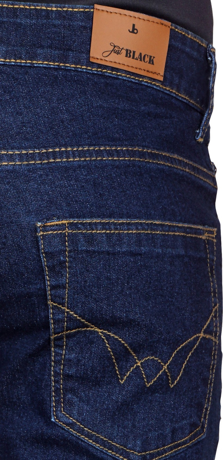 Image of JUST BLACK Regular Men Dark Blue Jeans