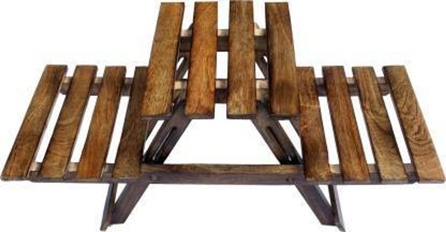 Umar Enterprise Wooden Flower pot stand wood container & Vase sta...mo