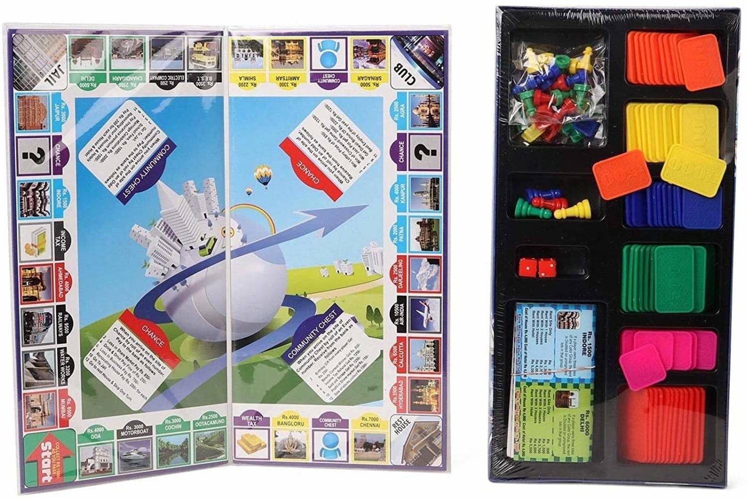 ARNIYAVALA 5 IN 1 BUSINESS BOARD GAME Strategy & War Games Board Game Educational Board Games