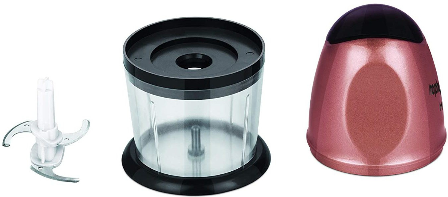 Image of Morphy Richards Mini Chopper Rose Gold Vegetable Chopper