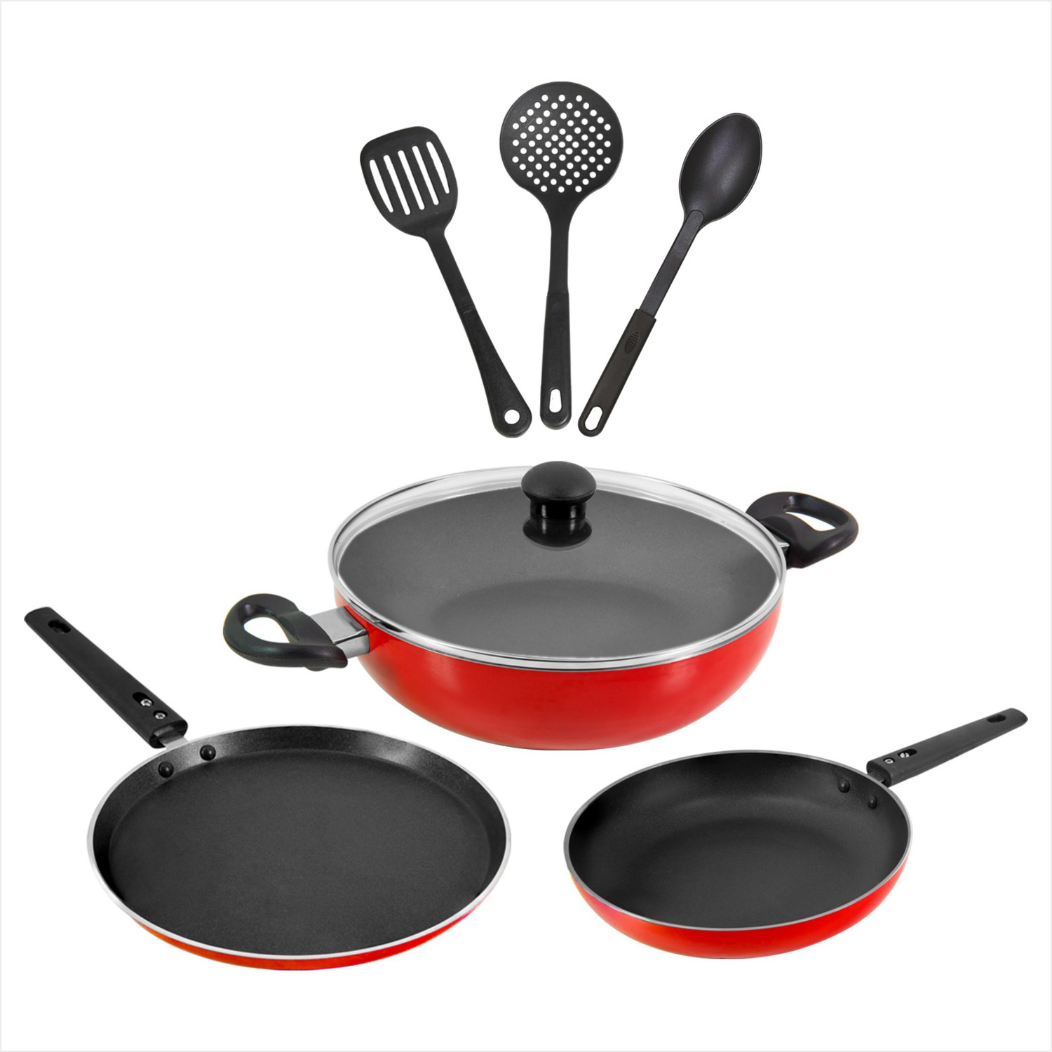 Image of Butterfly Rapid Kitchen Combo Pack Induction Bottom Non-Stick Coated Cookware Set
