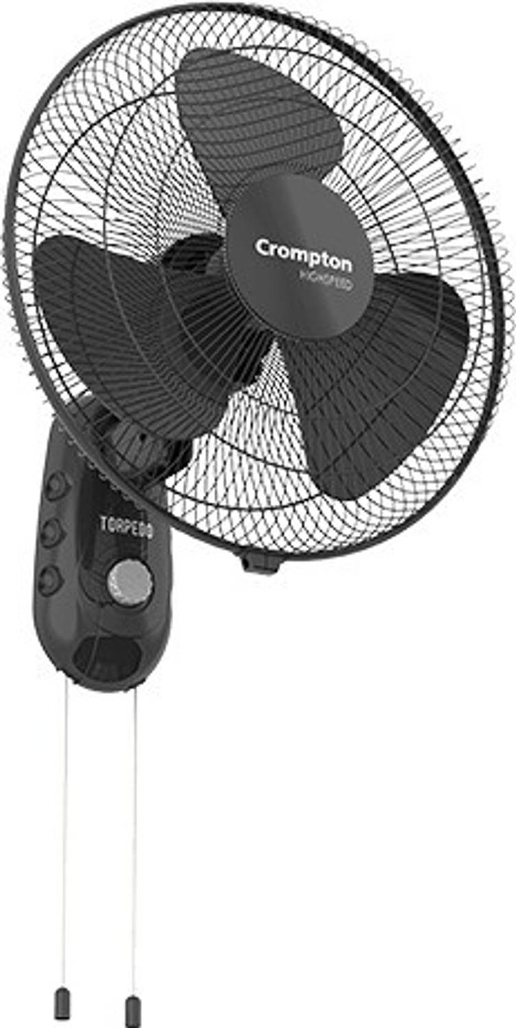Crompton Torpedo High Speed 12" with 1 Year Warranty 298 mm Wall Fan
